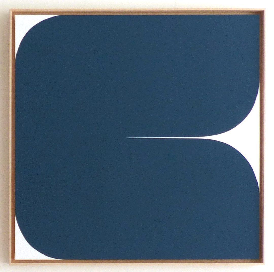 "Nightbird", 2024, acrylic on canvas, 37.5 x 37.5 inches.