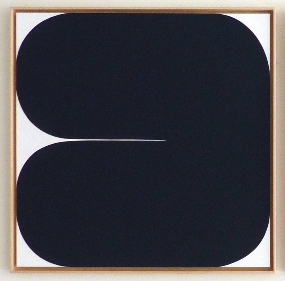 "Silent Moon", 2024, acrylic on canvas, 37.5 x 37.5 inches.