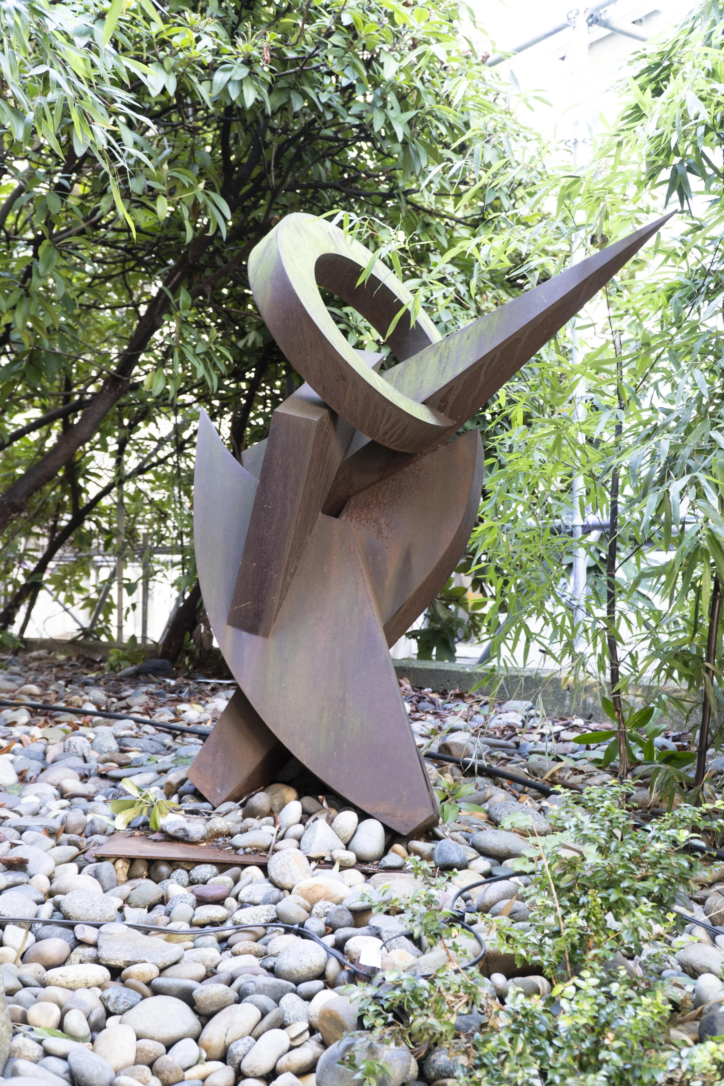  Jean-Claude Farhi (French), “Je ne sais pas”, corten steel, 57 x 39 x 33 inches.    ENQUIRE  