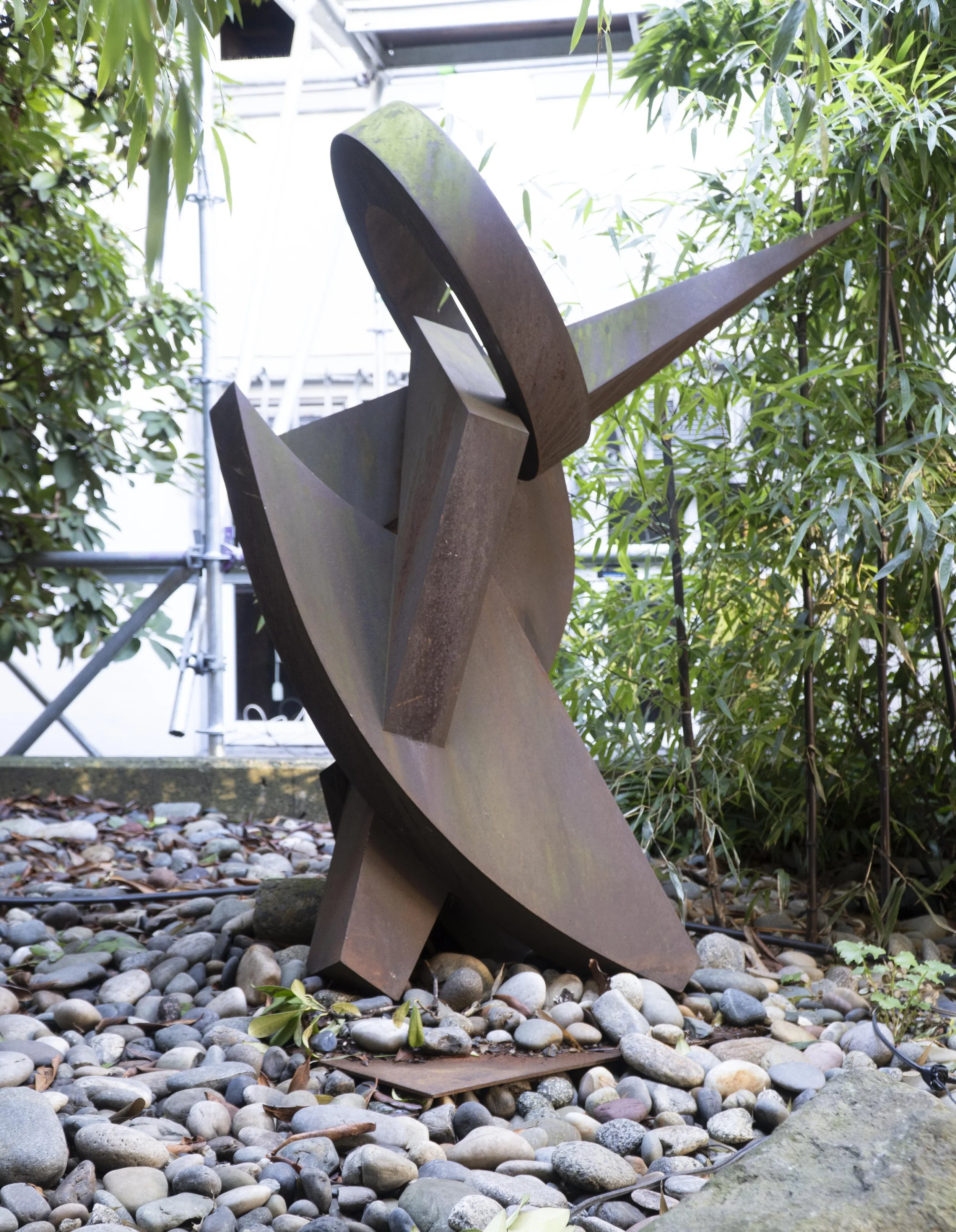  Jean-Claude Farhi (French), “Je ne sais pas”, corten steel, 57 x 39 x 33 inches.    ENQUIRE  
