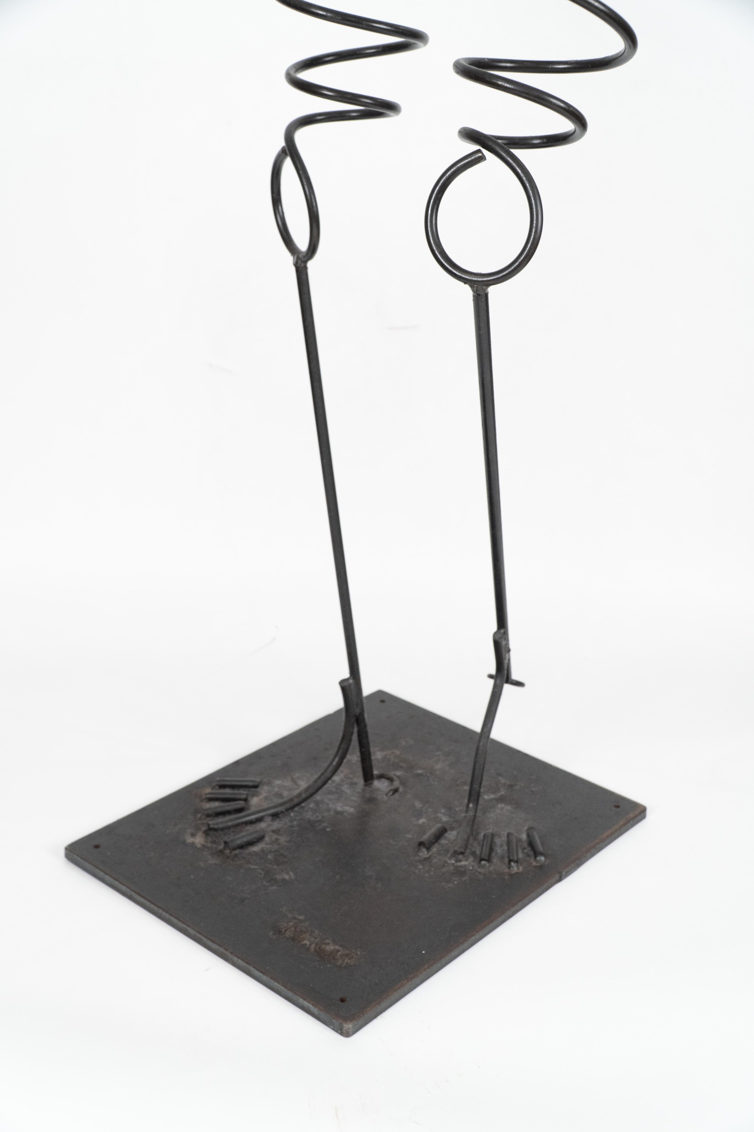  Vincent Magni, Humanobile Female 4, steel sculpture, 62 x 27 x 21 inches (detail).   ENQUIRE  