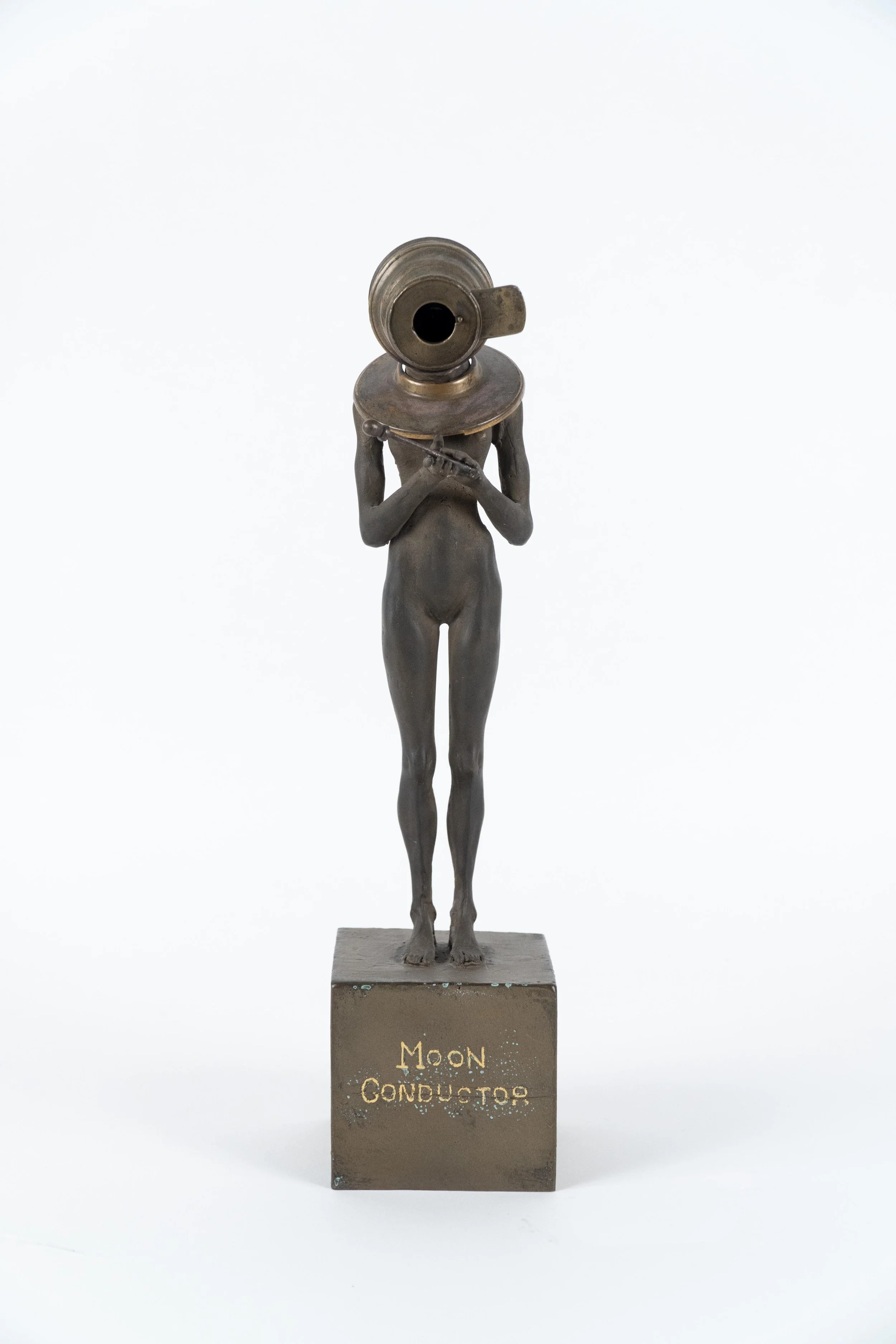  Cecilia Z. Miguez, “Moon Conductor”, 2004, bronze and brass sculpture, 14.5 × 4 × 4 inches. SOLD. 
