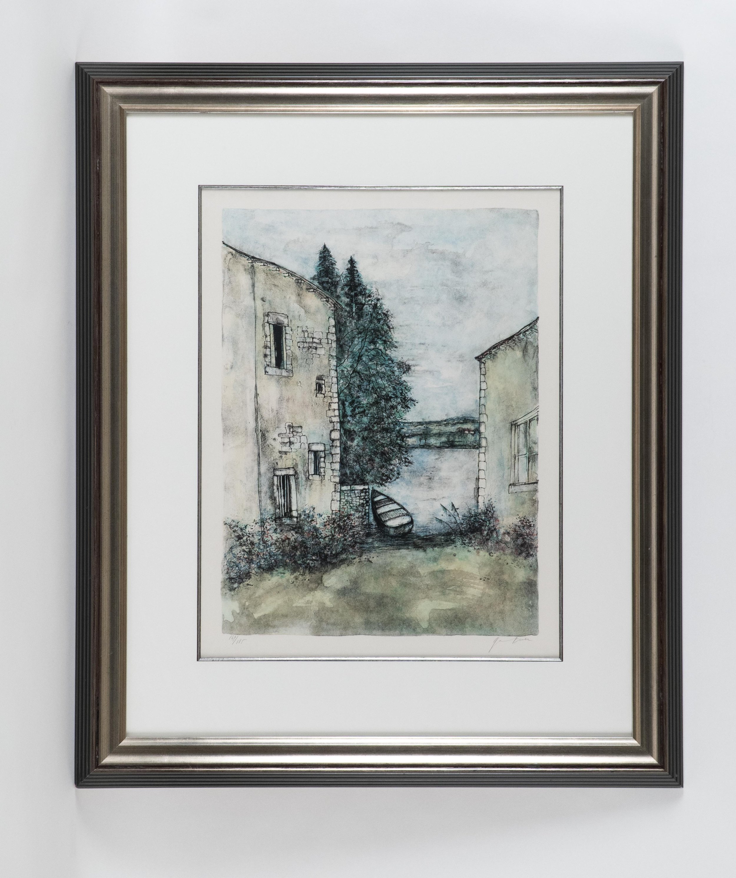 Bernard Gantner, “Aspects de la riviere”, original lithograph, edition #149/185, ~ 65 x 48 cm / 25.5 x 19 inches image size.