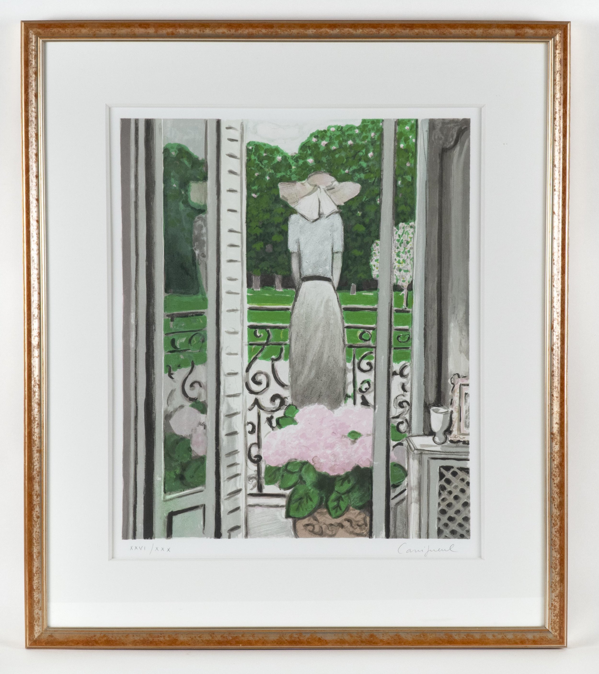 085_Jean-Pierre Cassigneul_La Fenetre Ouvert_lithograph_23.5 x 18.5 inches_edition XXVI:XXX.jpg