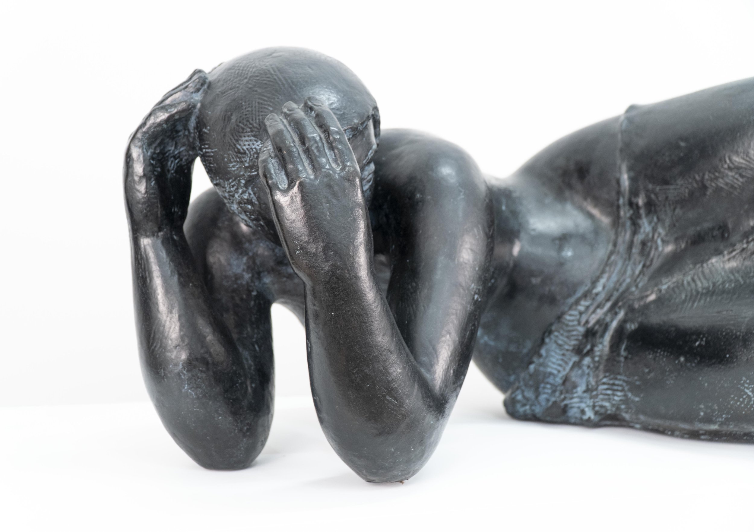 Femme de Tours (aka Rêverie), bronze, 14 x 39 x 19 inches, edition 5/6. View 3.