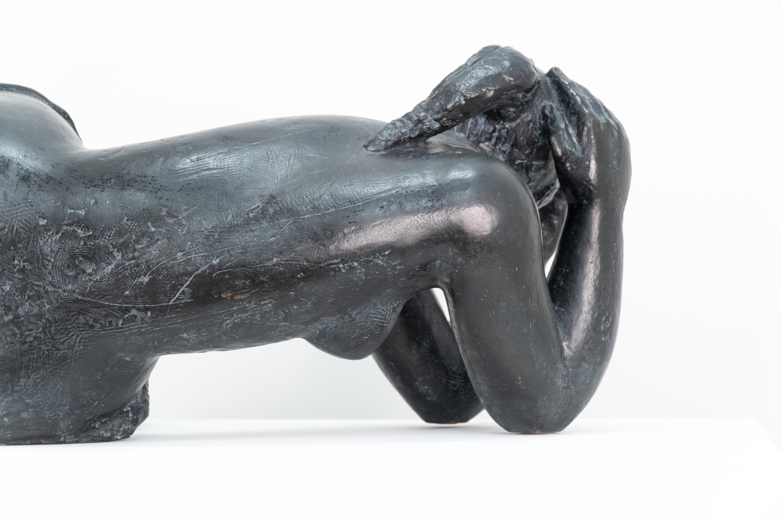 Femme de Tours (aka Rêverie), bronze, 14 x 39 x 19 inches, edition 5/6. View 5.