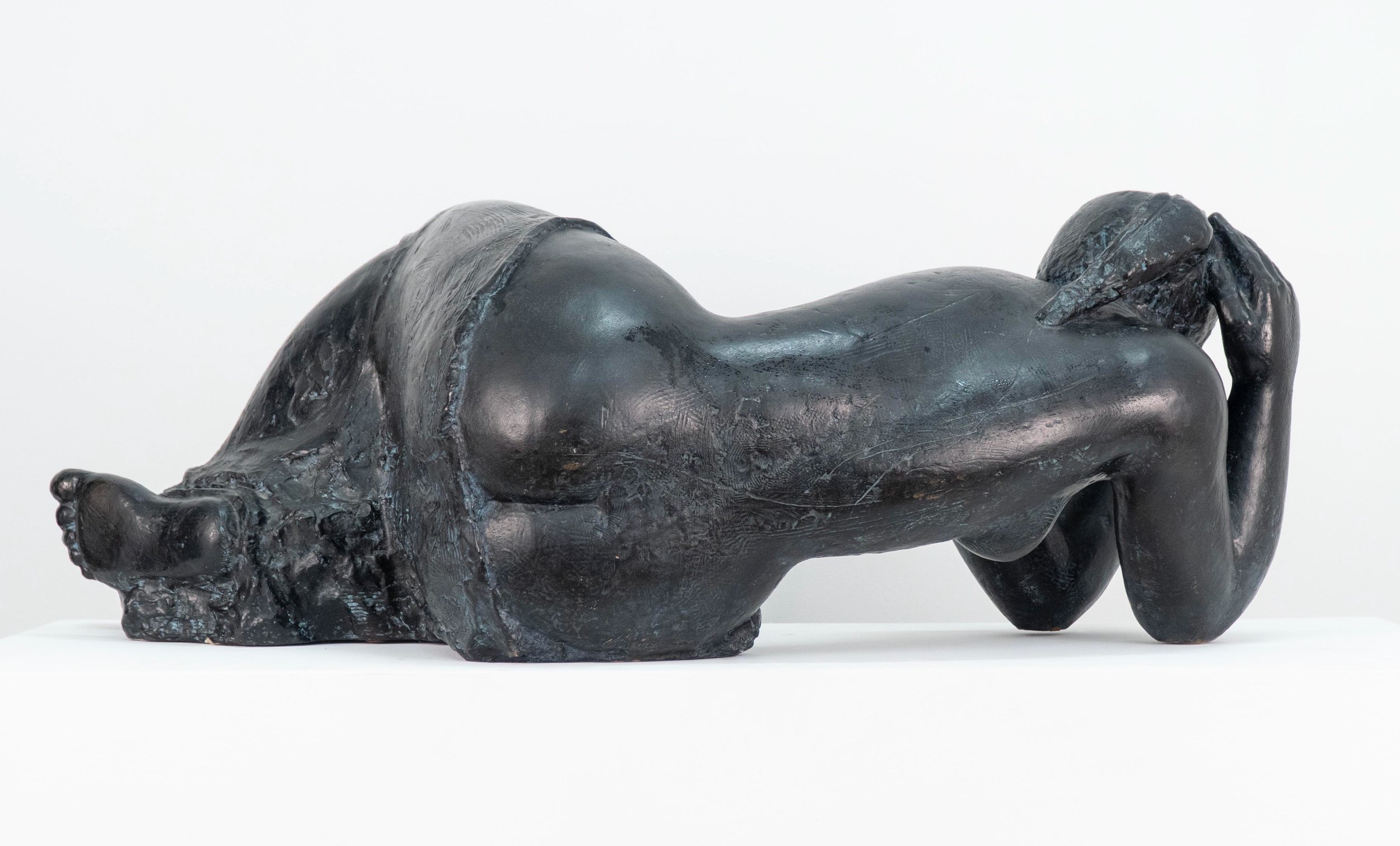 Femme de Tours (aka Rêverie), bronze, 14 x 39 x 19 inches, edition 5/6. View 2.