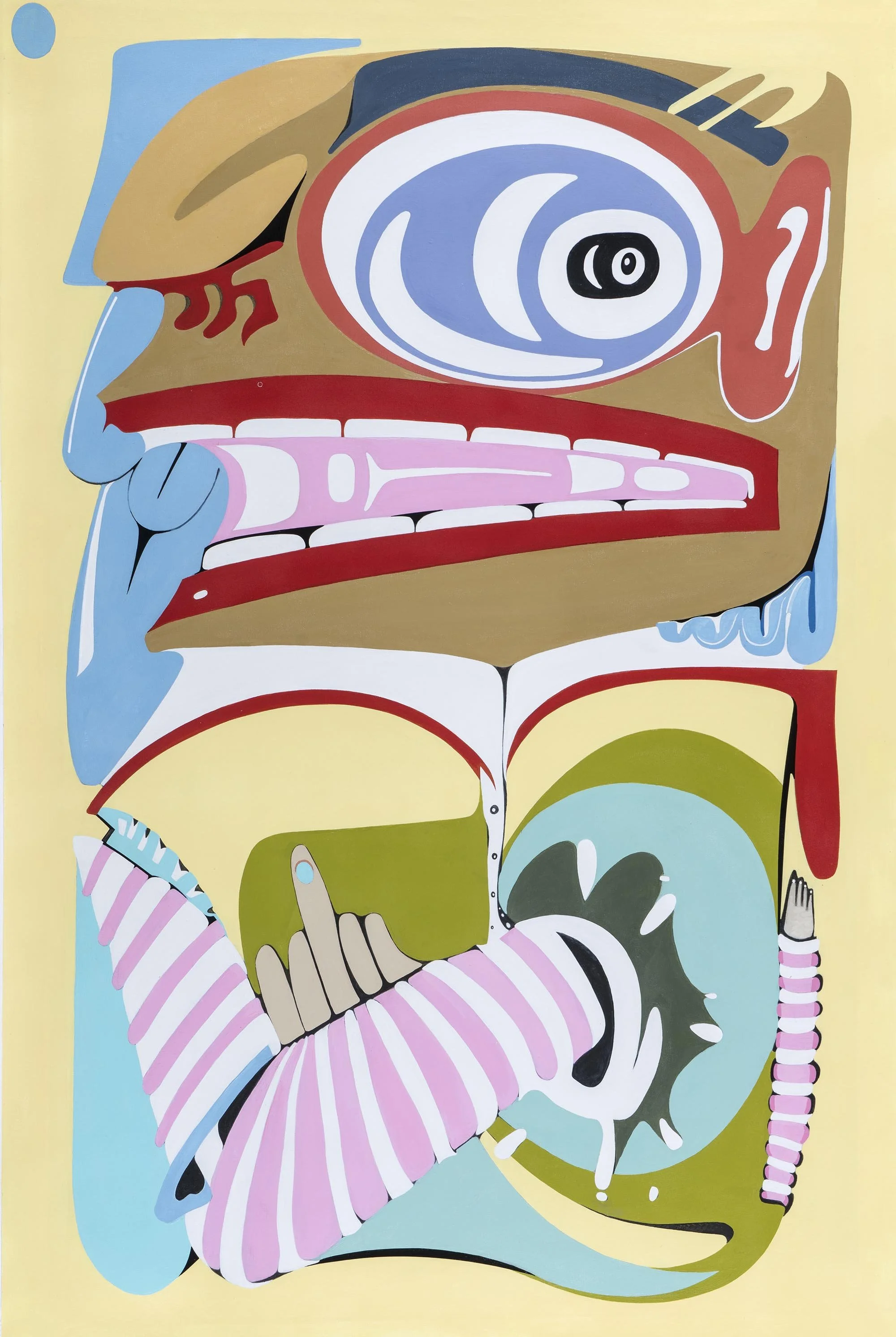 “Plunge”, acrylic on canvas, 150cm x 100cm.