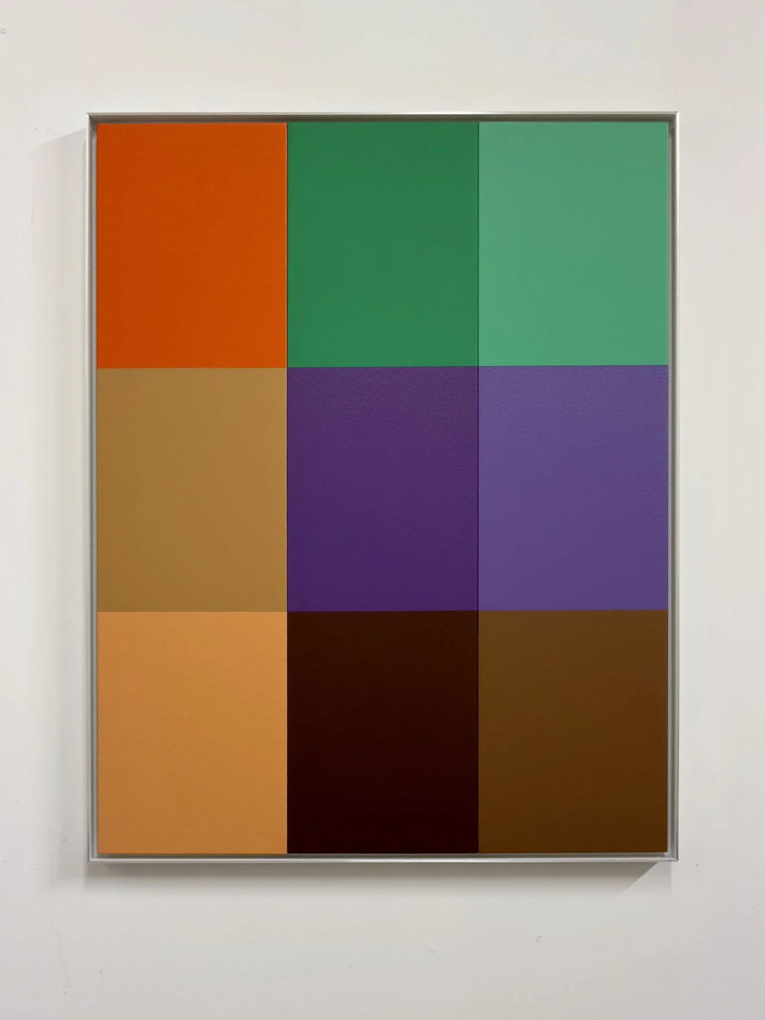 “Tone Poem # 28”, 2025, acrylic on canvas, 34 1/2 x 27 inches.