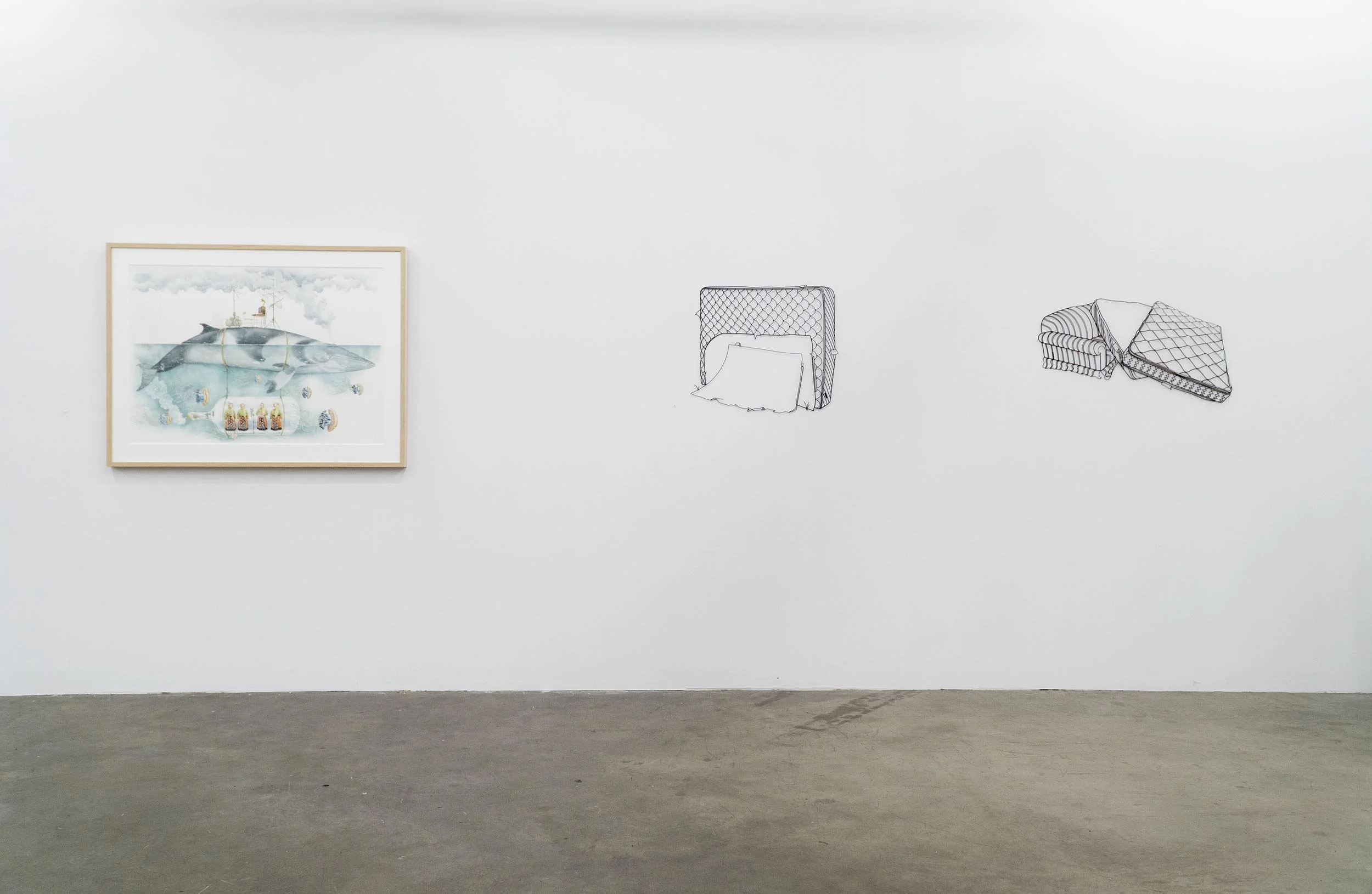  Installation of works, Paul Morstad “ Furniture Music ” and Frans Lotz “ Soupcan Talker ” Nov / Dec 2025. 