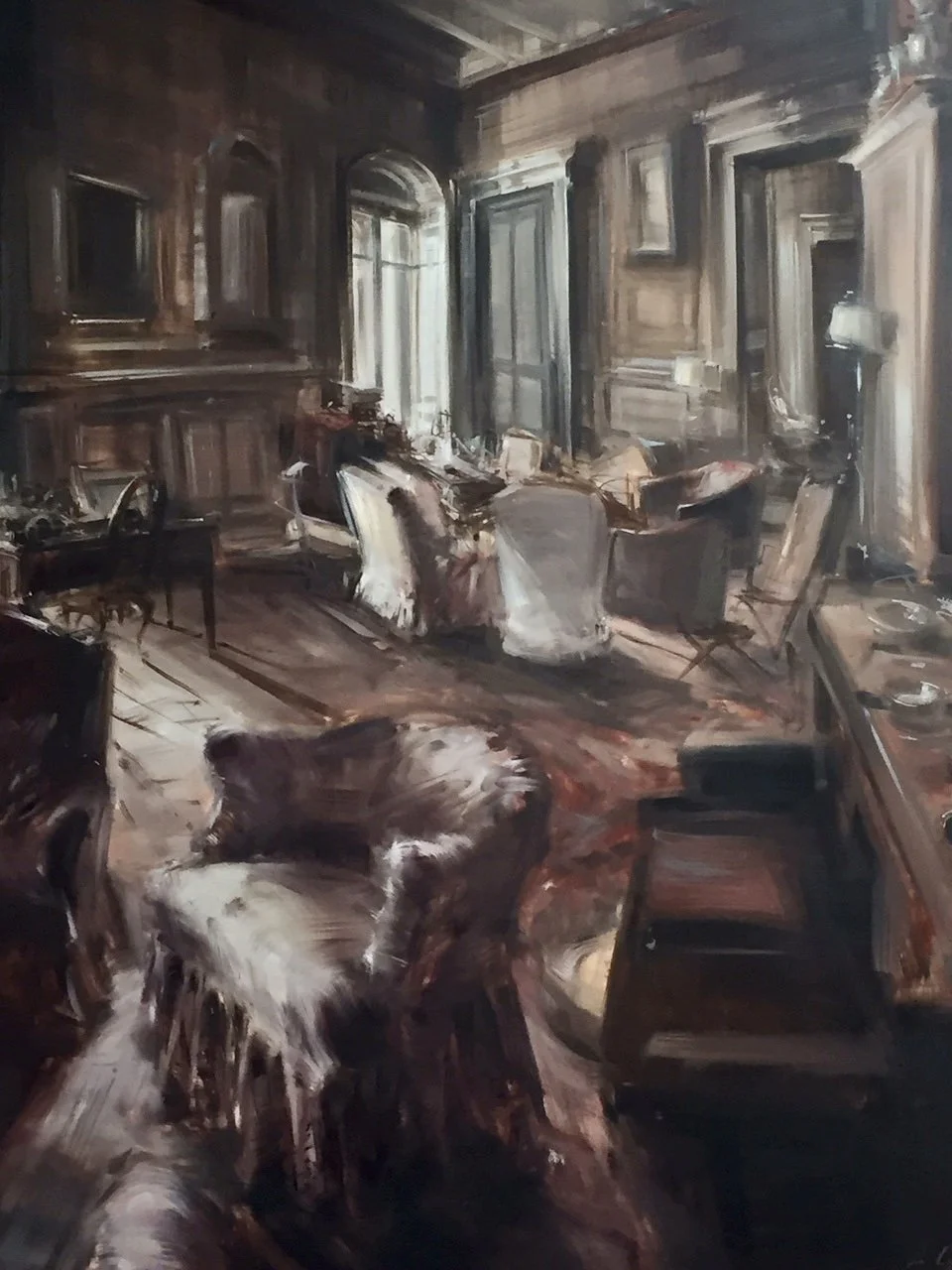  “ Interior”,  2000, oil on linen, 59 x 48 inches.   ENQUIRE  