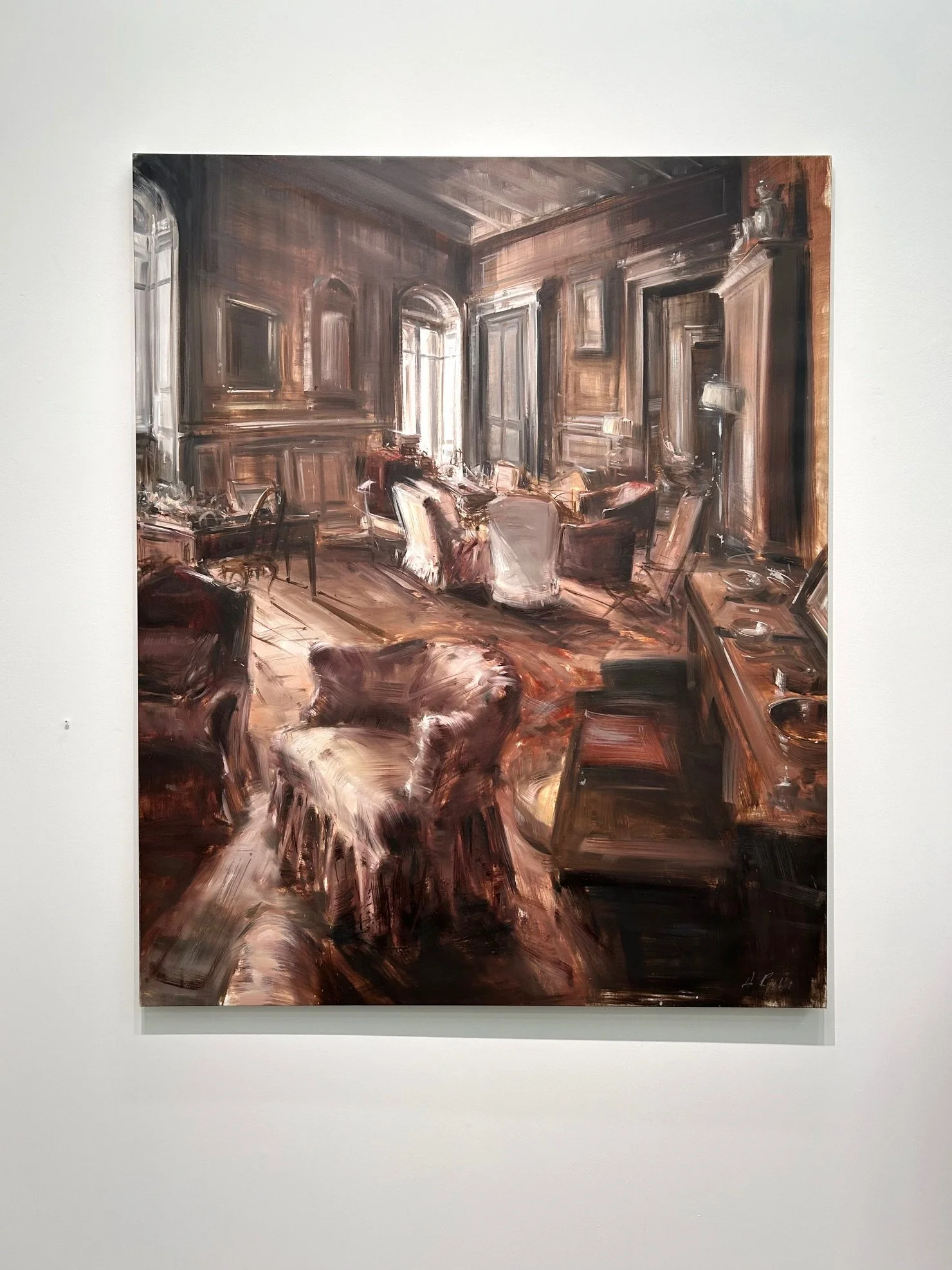  “ Interior”,  2000, oil on linen, 59 x 48 inches.   ENQUIRE  