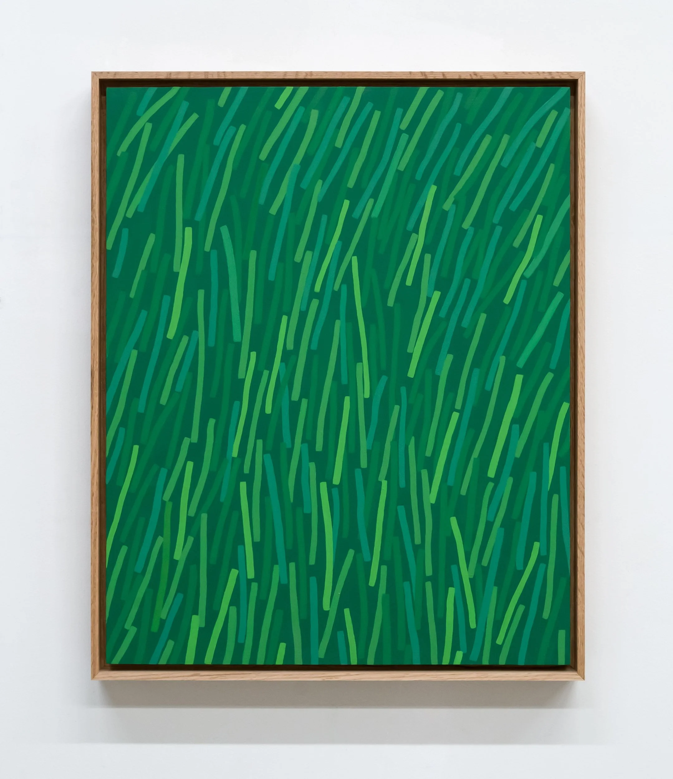  Scott Sueme, “Low Lying 1”, 2025, acrylic and vinyl emulsion on wood, 21 × 17 inches framed.    ENQUIRE    