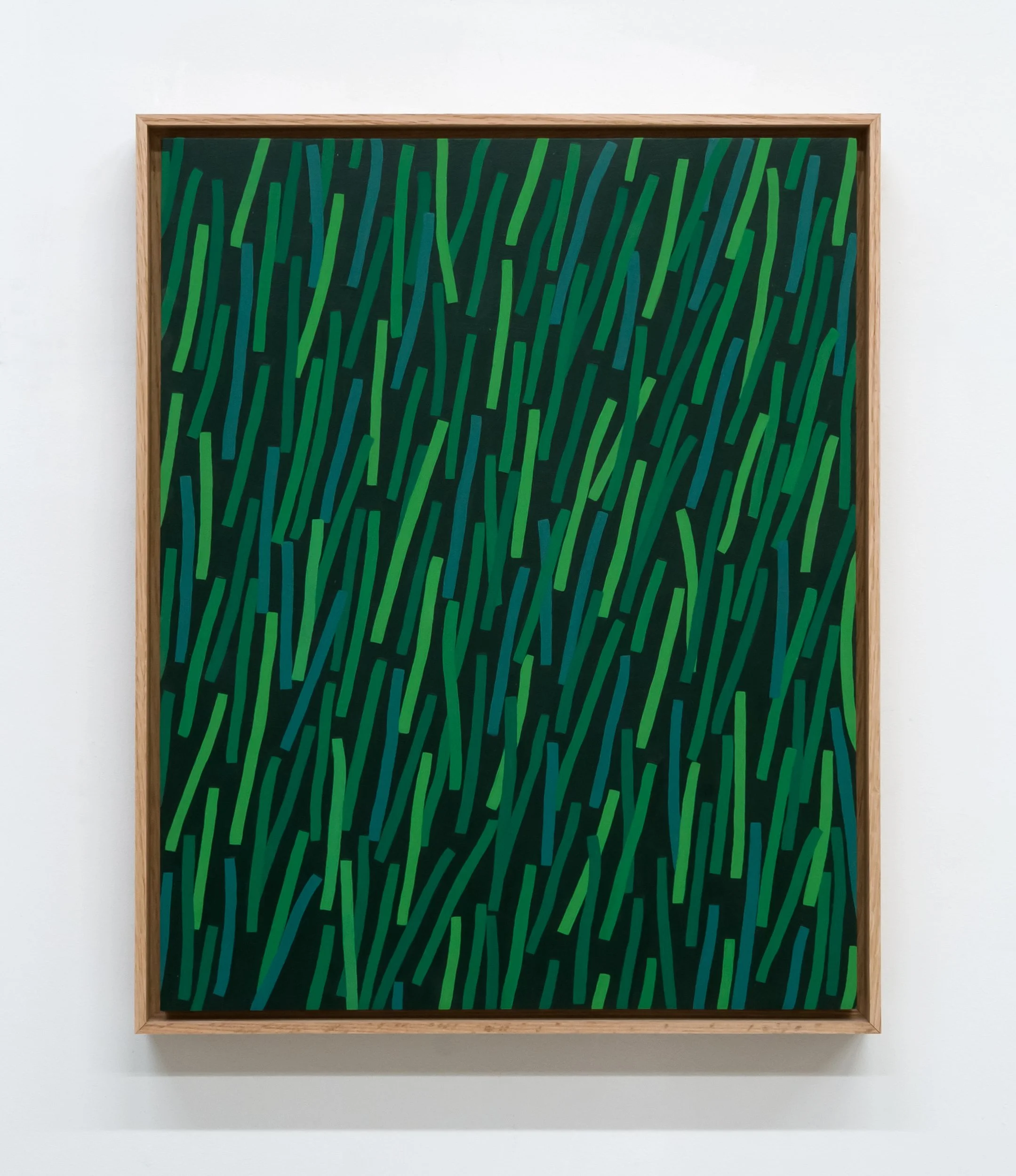  Scott Sueme, “Low Lying 2”, 2025, acrylic and vinyl emulsion on wood, 21 × 17 inches framed.  SOLD.    ENQUIRE    