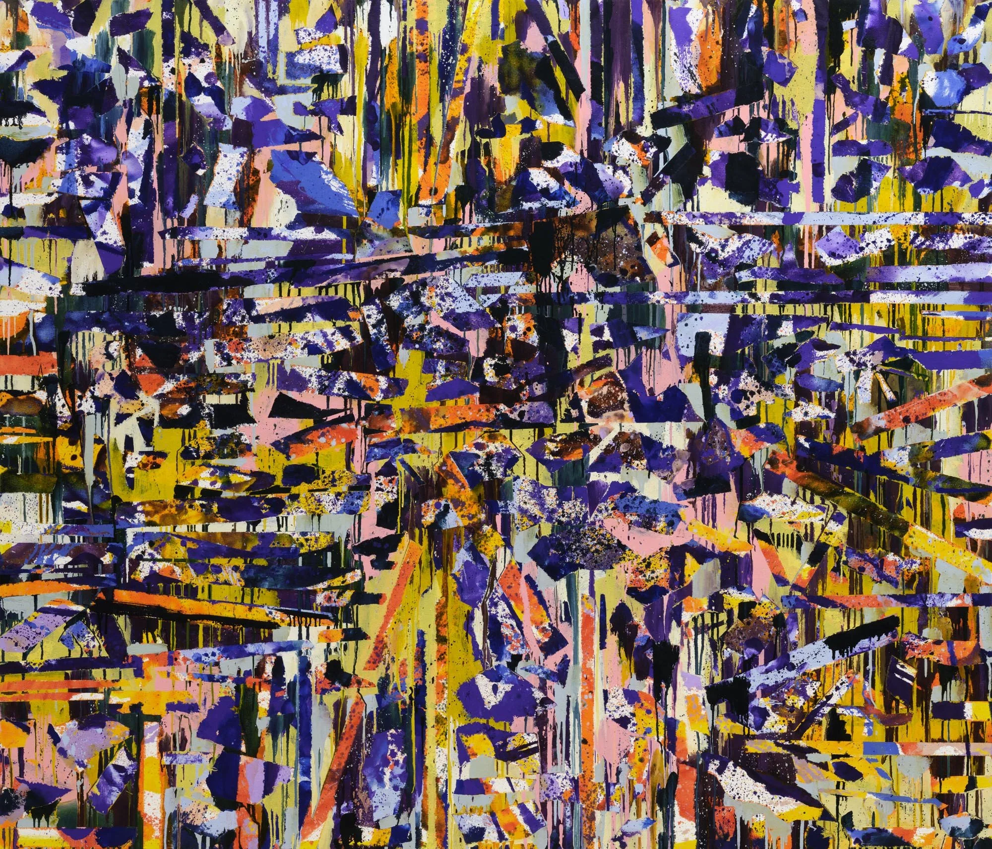  Pierre Coupey, “Shift”, 2024,  oil on canvas, 60 × 70 inches.    ENQUIRE   