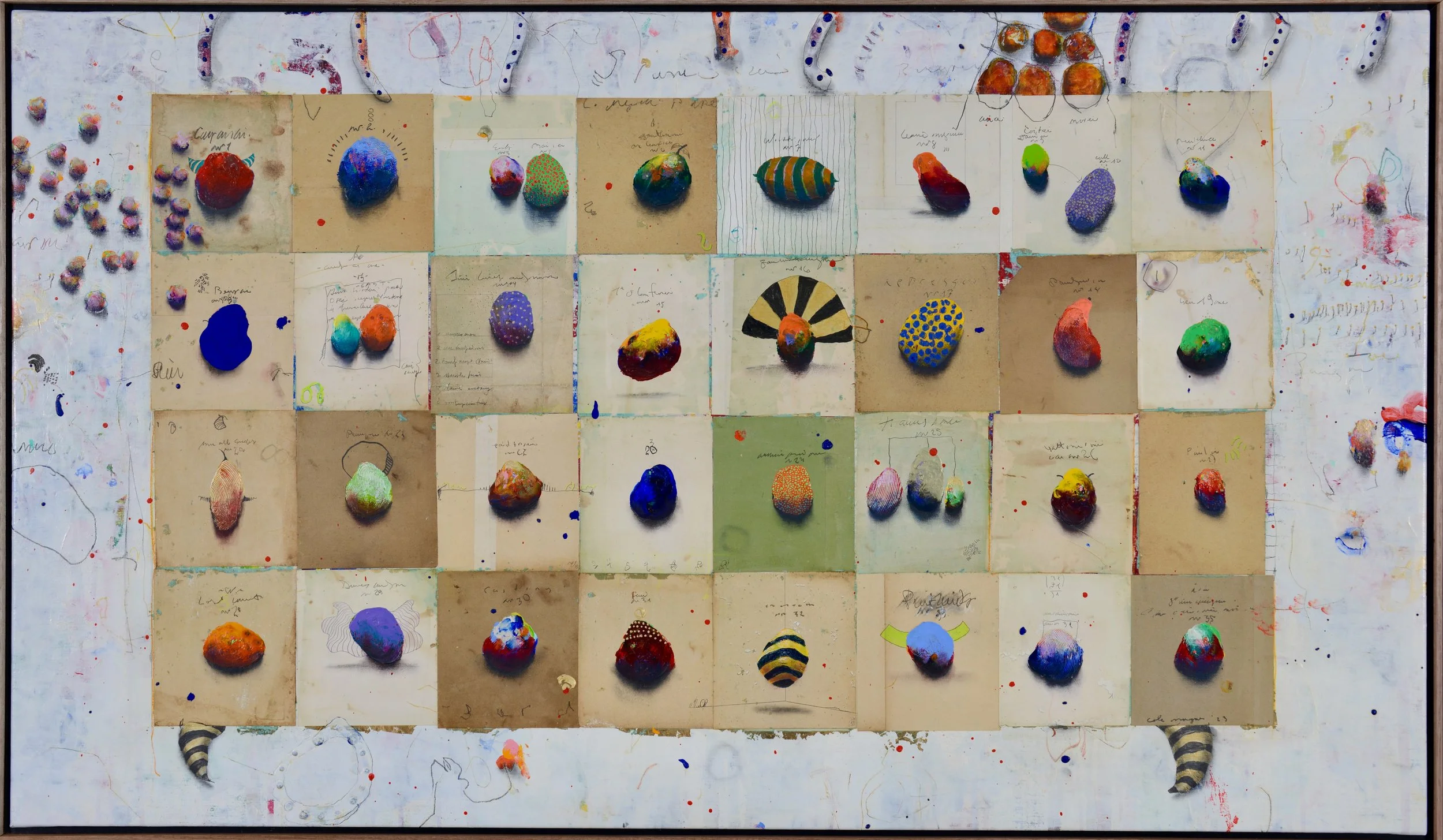  Cole Morgan, “Last Pekoe”, 2023, acrylic and mixed media on linen, 29.5 x 51.25 inches.    ENQUIRE   
