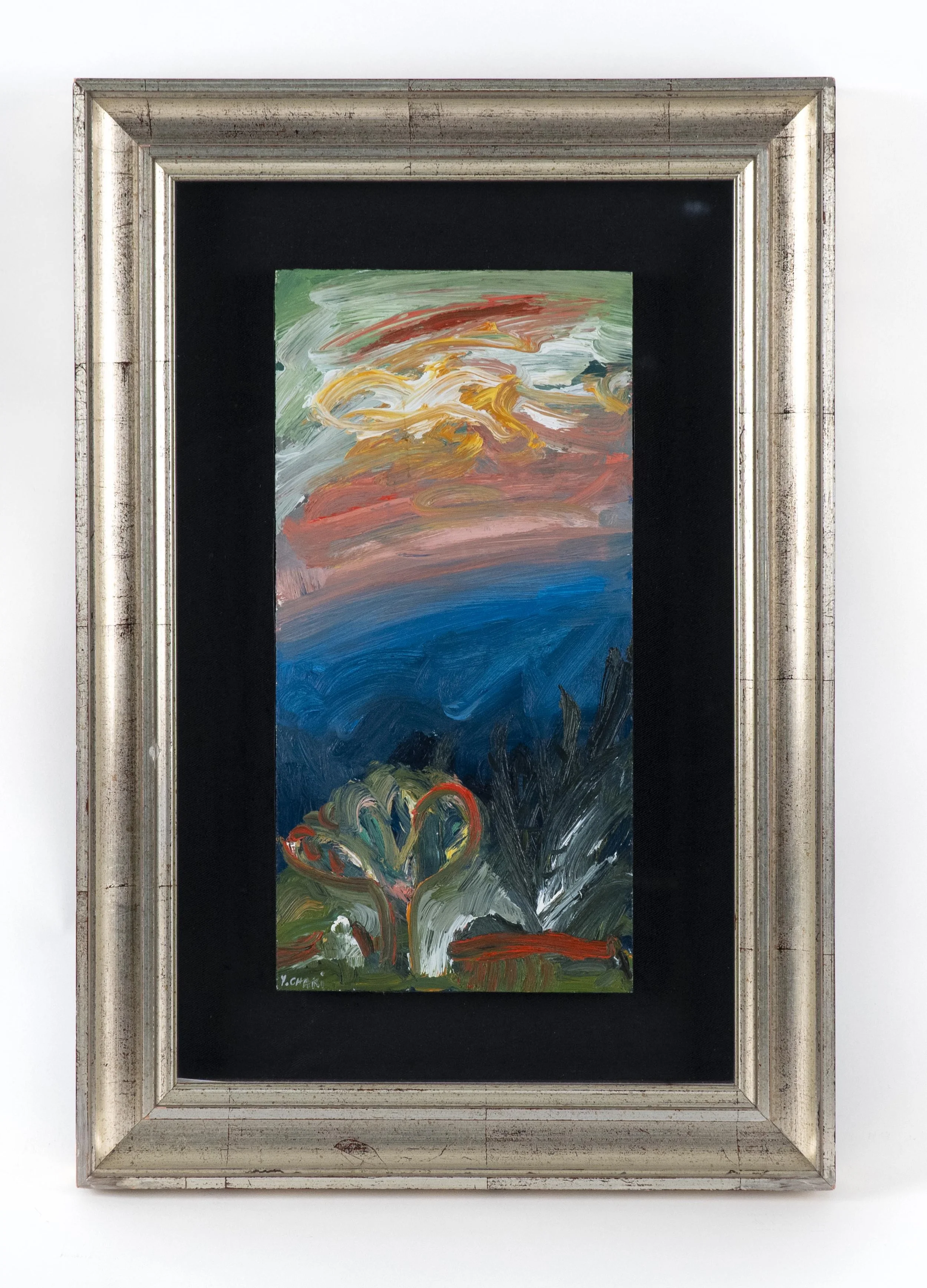  Yehouda Chaki, Seaflight 9504-W, oil on panel, 16 x 8 inches (panel size). 