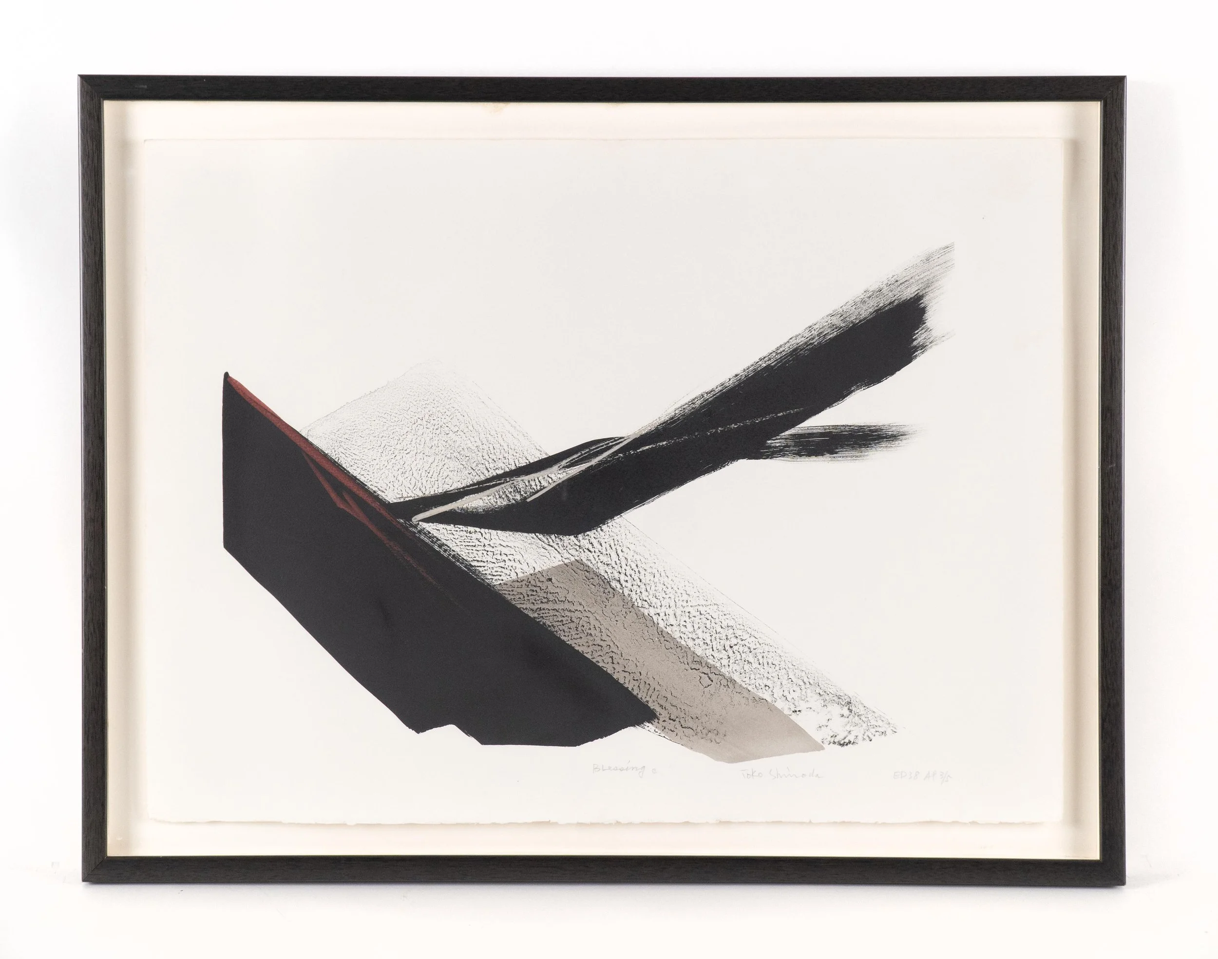  Toko Shinoda, Blessing C, original lithograph, 20.75 x 28 inches paper, edition 38 AP3/5. 