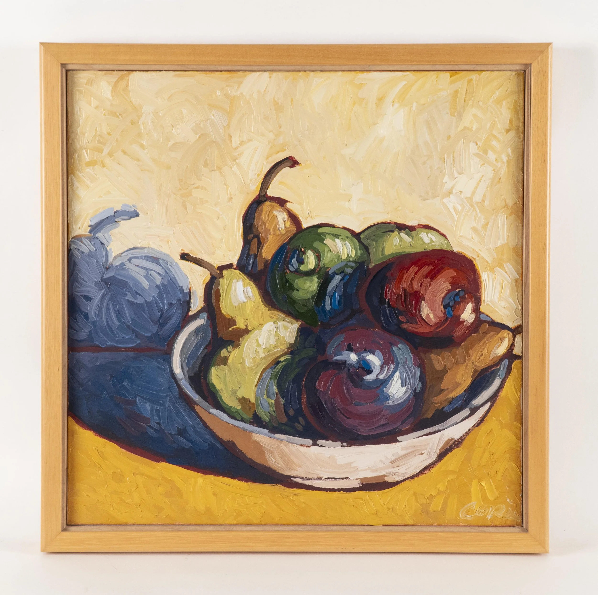  Cori Creed, “Untitled - white bowl with fruit”, oil on canvas, 24 x 24 inches.   ENQUIRE  