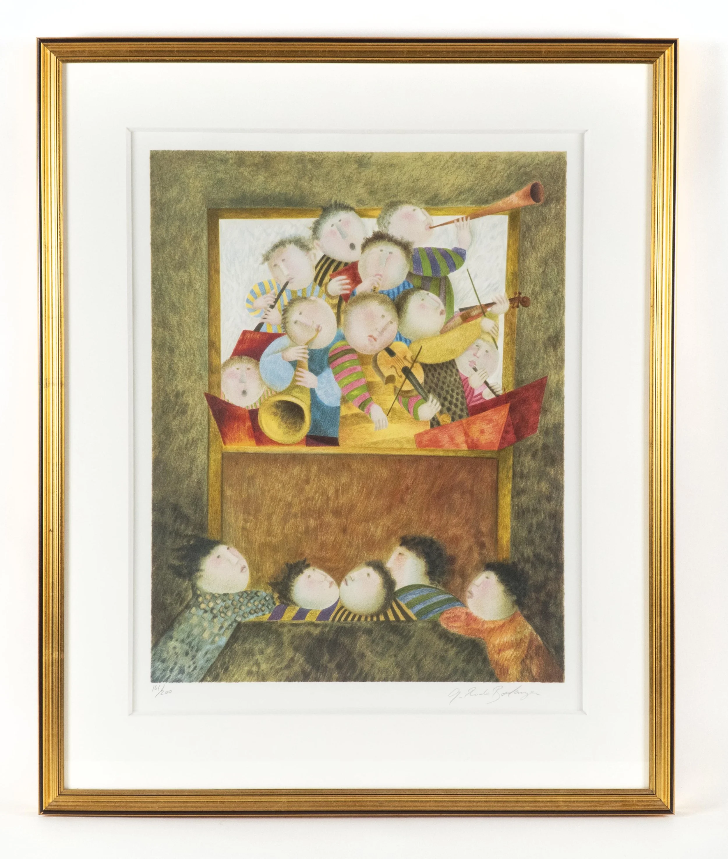  Graciela Rodo Boulanger, “Concert a la fenetre”, lithograph, edition # 161/200.   ENQUIRE  