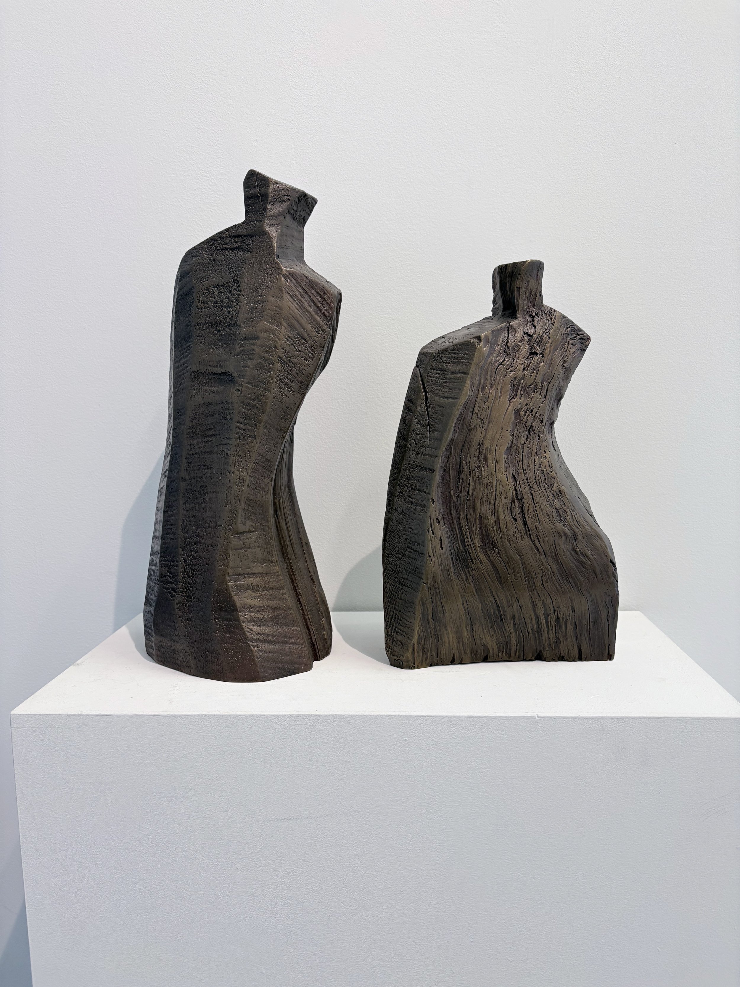  Michael Dennis, “Le Petit Massif”, bronze, 17 x 8 x 6 and 14 x 8 x 4 inches, ed# 4/25.   ENQUIRE    