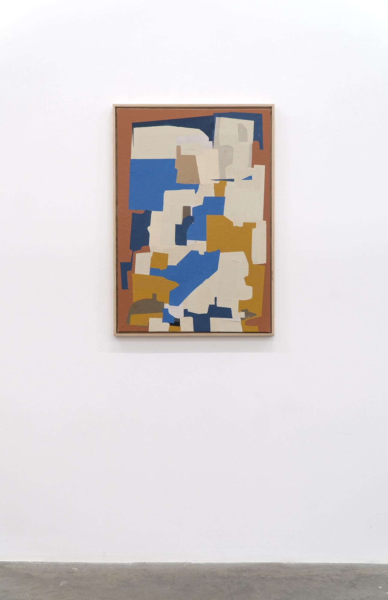  “Terracotta Landing”, acrylic on canvas, 37.25 × 25.25 inches (framed).   ENQUIRE  