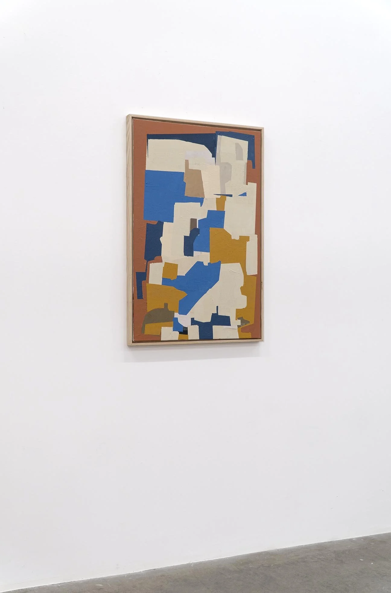  “Terracotta Landing”, acrylic on canvas, 37.25 × 25.25 inches (framed).   ENQUIRE  