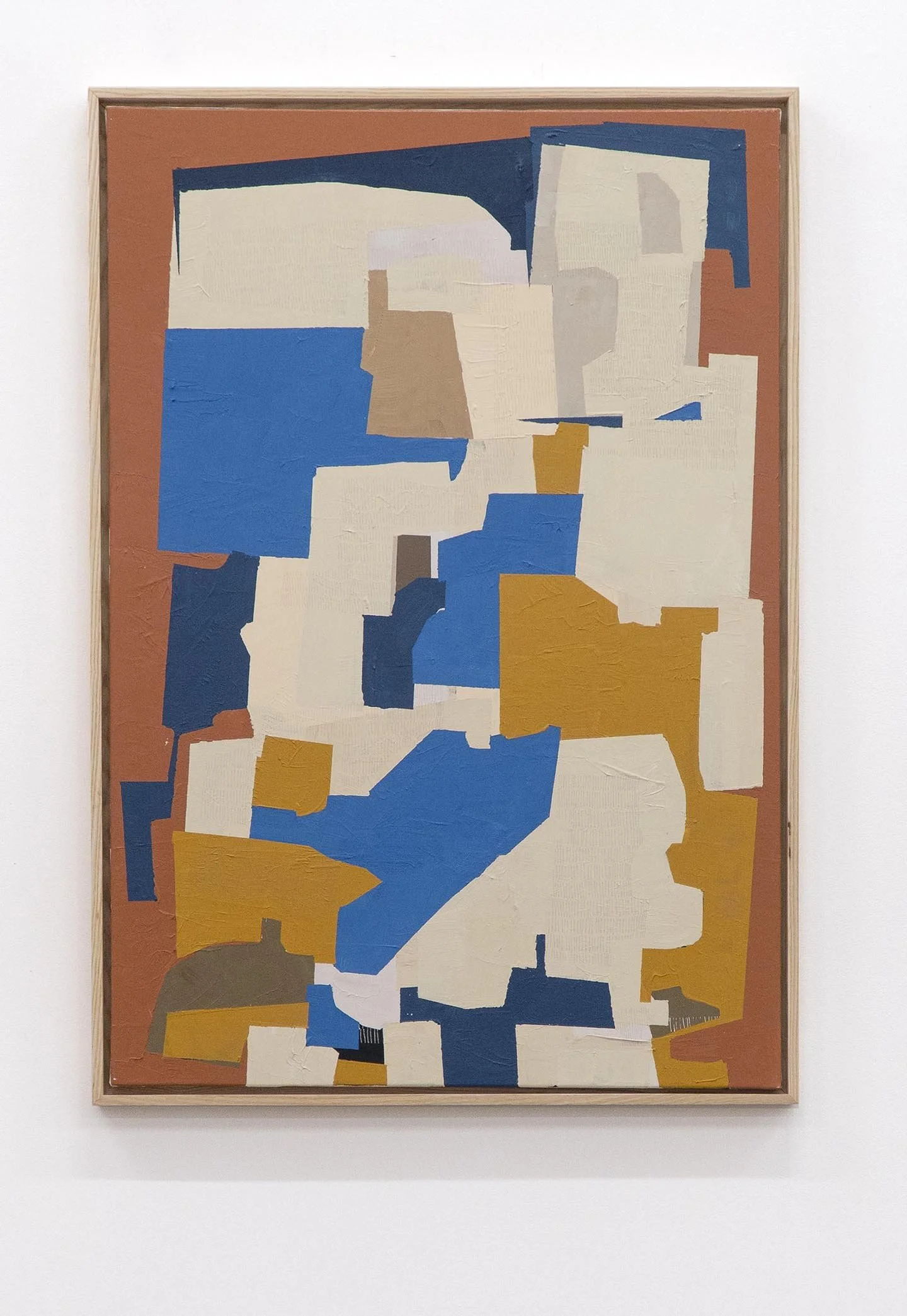  “Terracotta Landing”, acrylic on canvas, 37.25 × 25.25 inches (framed).   ENQUIRE  