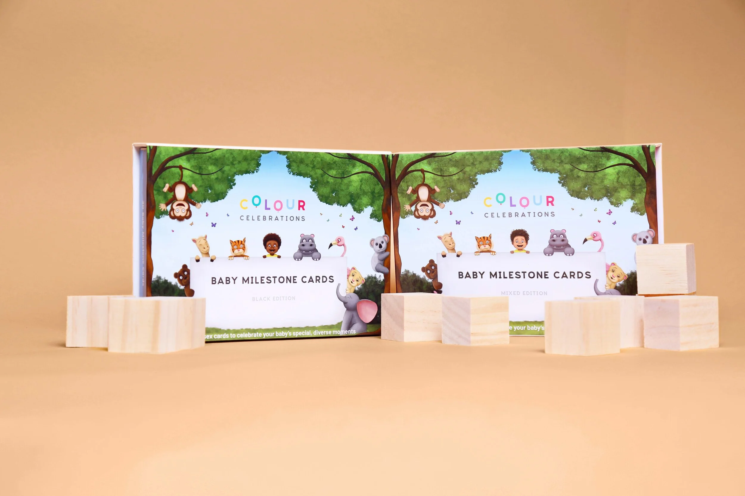 baby of colour milestone cards