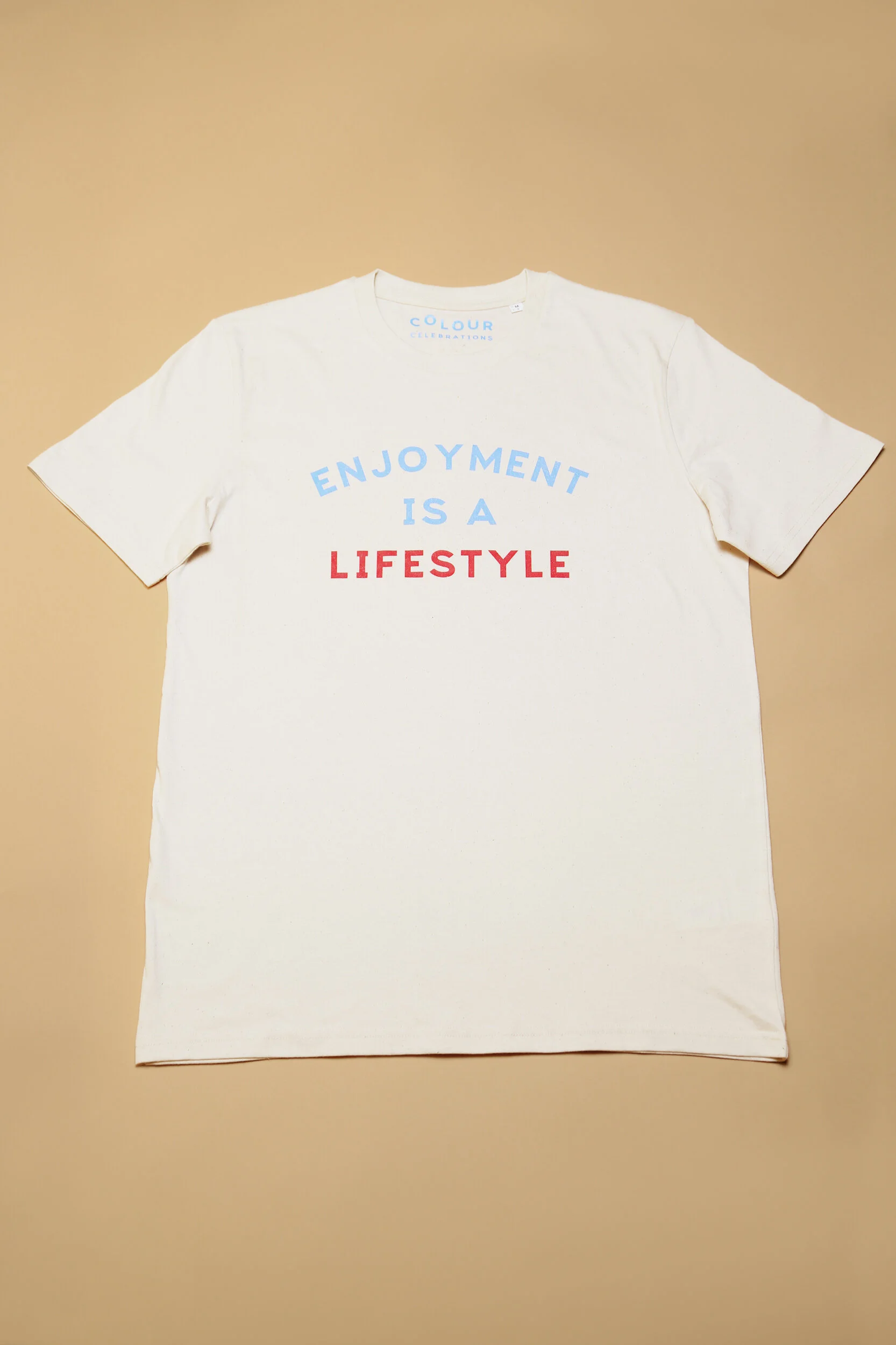 LIFESTYLE Adult T-shirt Cream/Red/Blue 