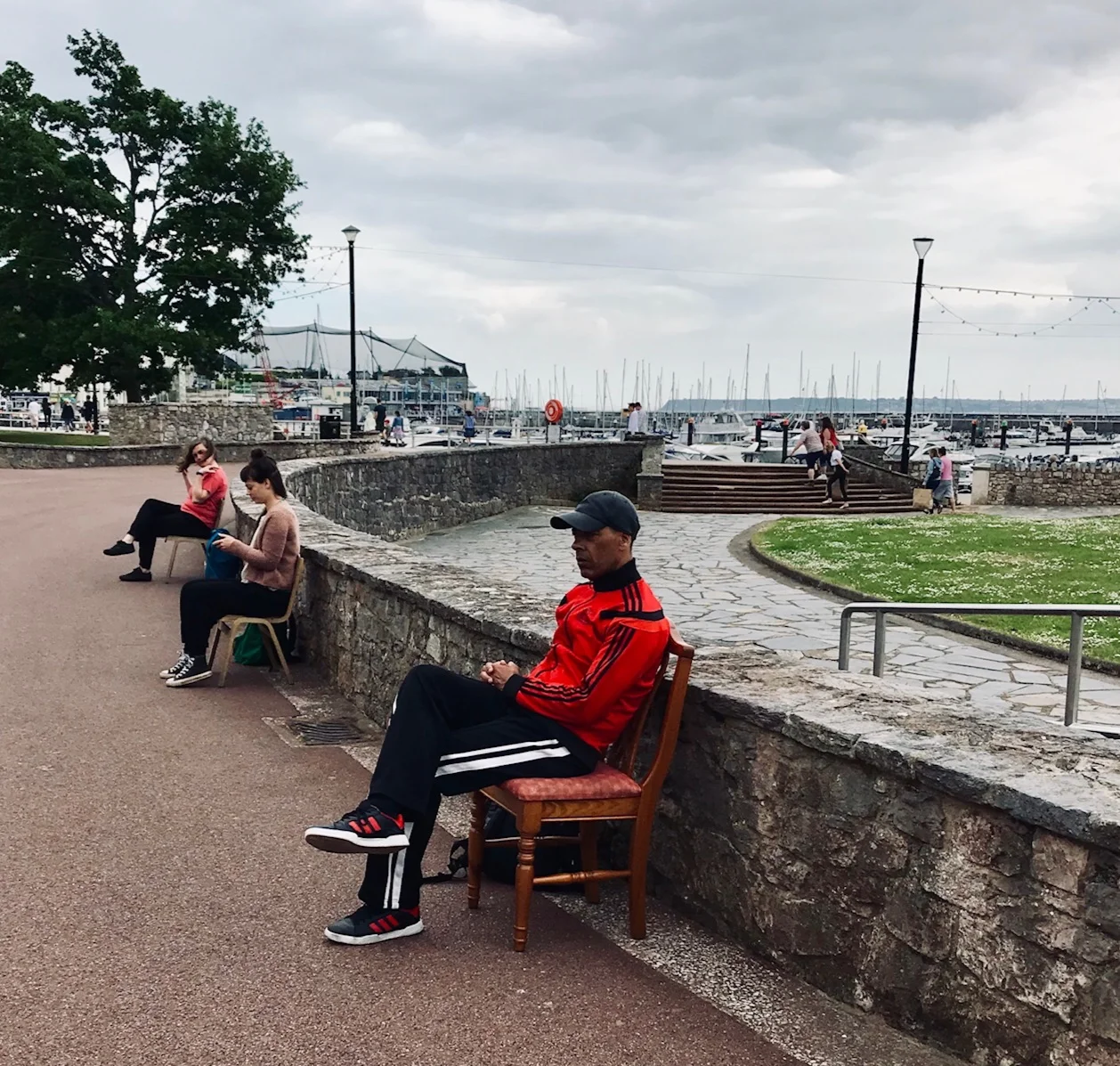The company test ideas on site at Princess Gardens for Take A Seat.