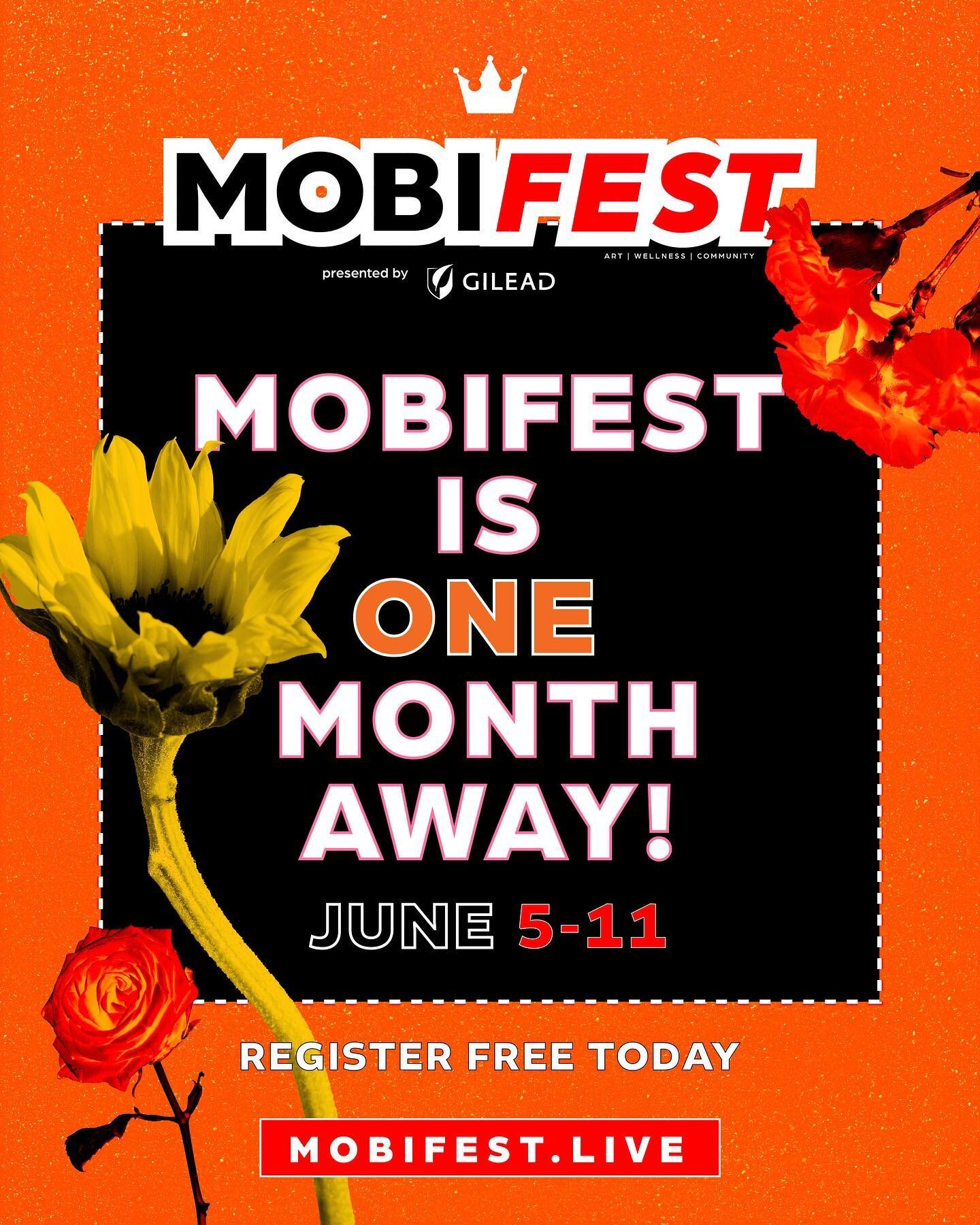 MOBIFEST LIVE IS JUST ONE MONTH AWAY - REGISTER FREE TODAY AND STAY TUNED FOR THE REST OF THE AMAZING ALL QUEER LINEUP OF ARTISTS AND PERFORMERS! 

MOBIFEST.LIVE