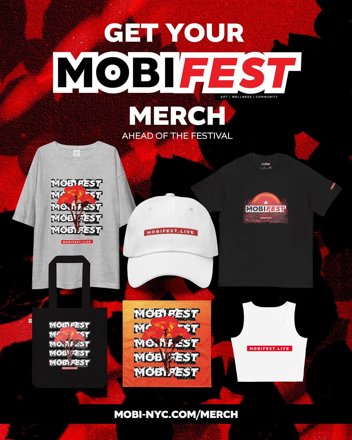 ORDER YOUR MOBIFEST MERCH AHEAD OF THE FESTIVAL AT mobi-nyc.com/merch

Stay tuned for more of the festival line up this week!