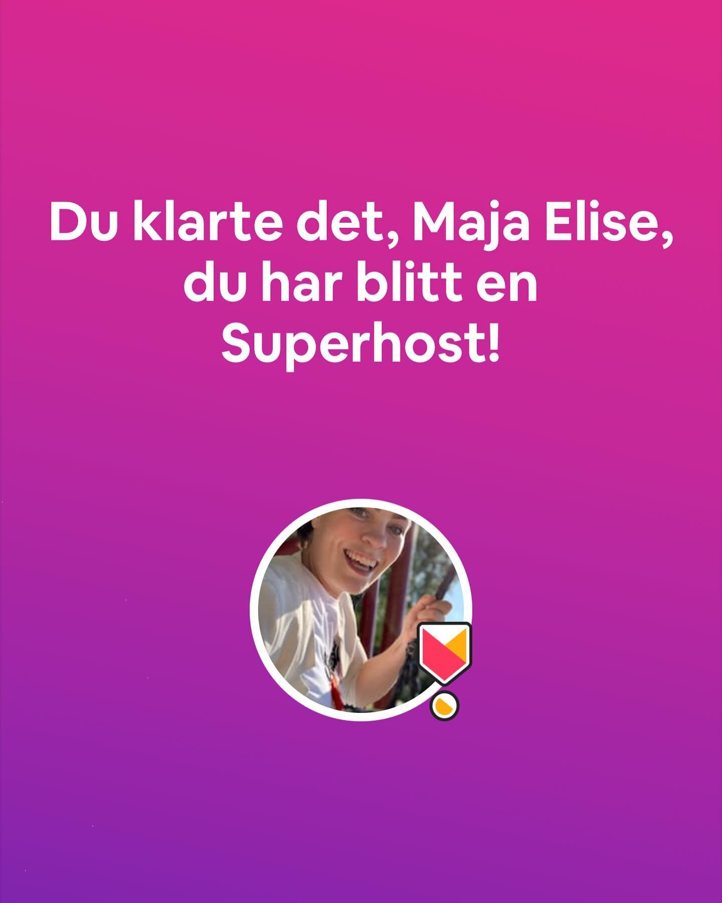 October 1., we recieved AirBnbs &laquo;Superhost&raquo; title. That means our guests rates us at a minimum of 4.8 out of 5 stars, on everything from communication to cleaning. This title is a guarantee for you as a guest, that the rental and host hol