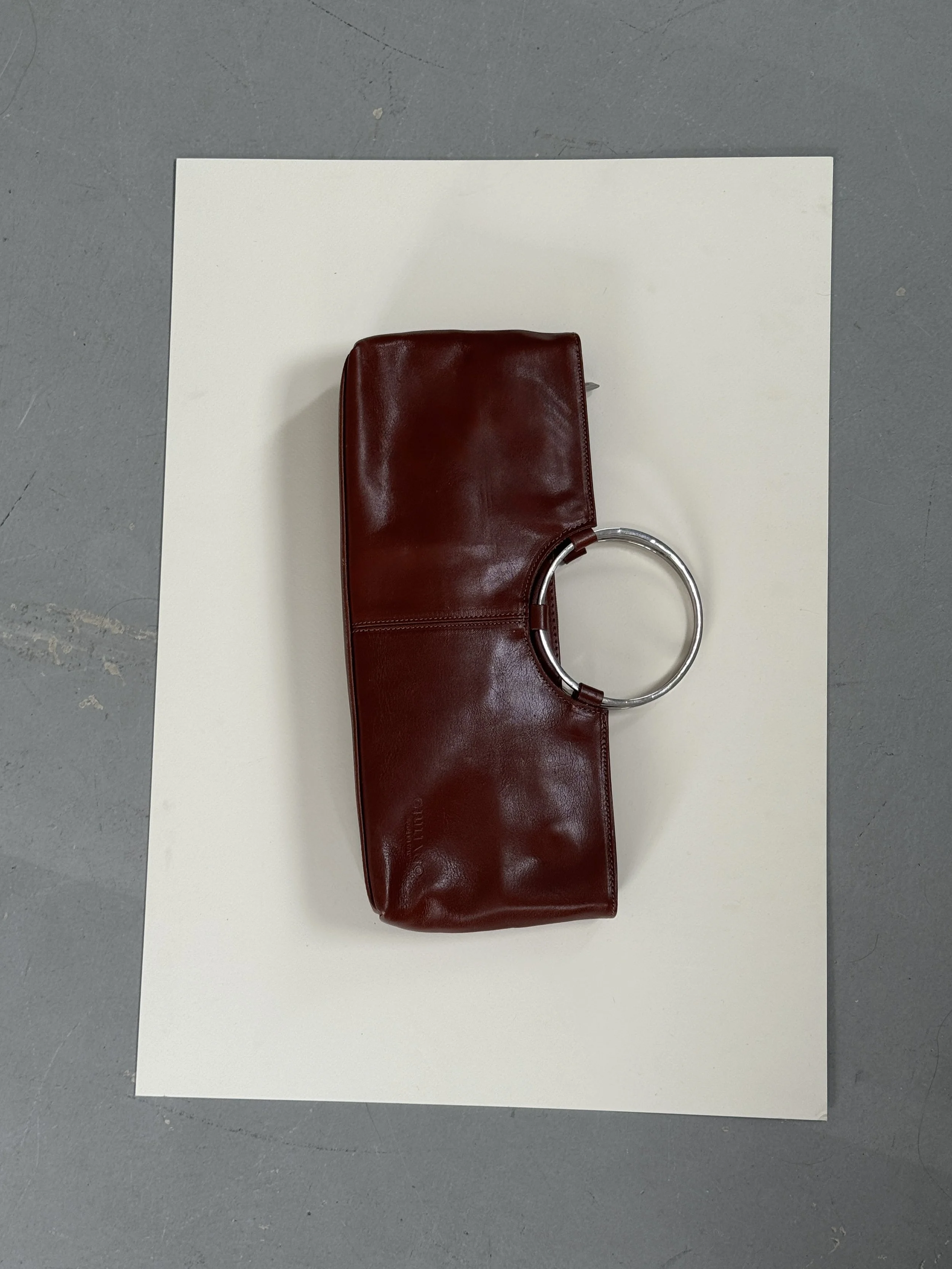 DEEP BROWN CLUTCH - MADE IN ITALY