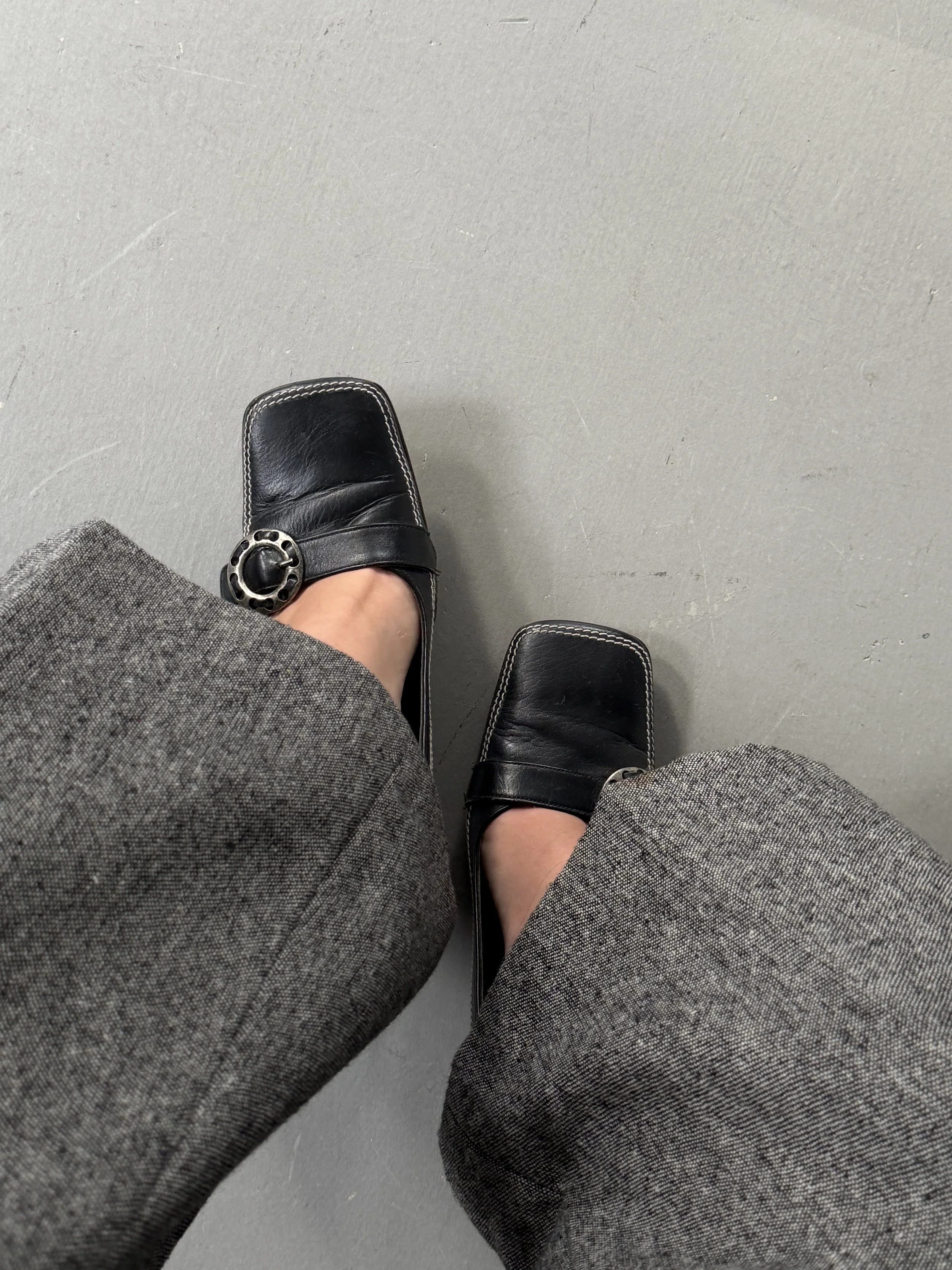 parker-roche square toe loafers