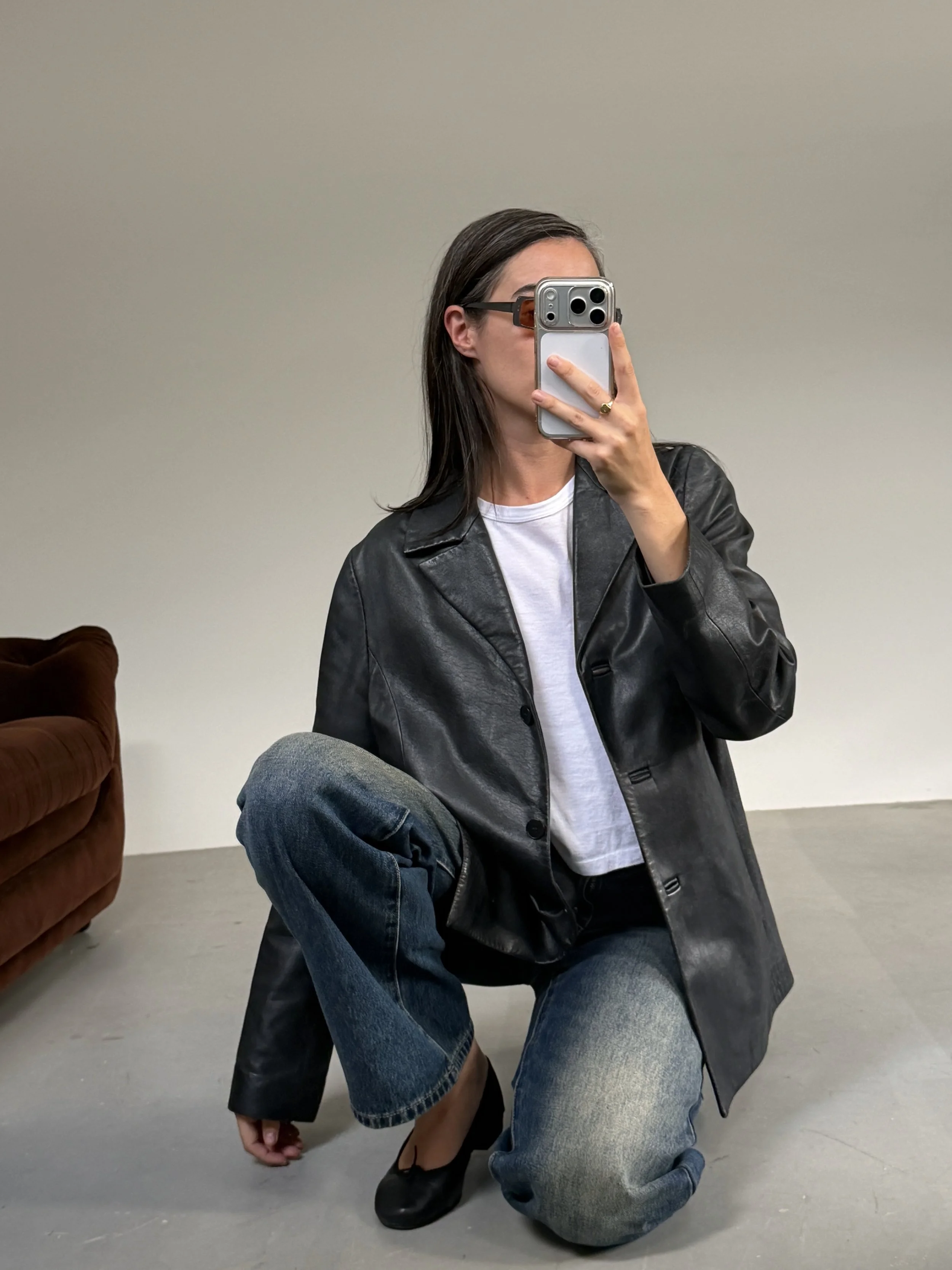 90s leather jacket