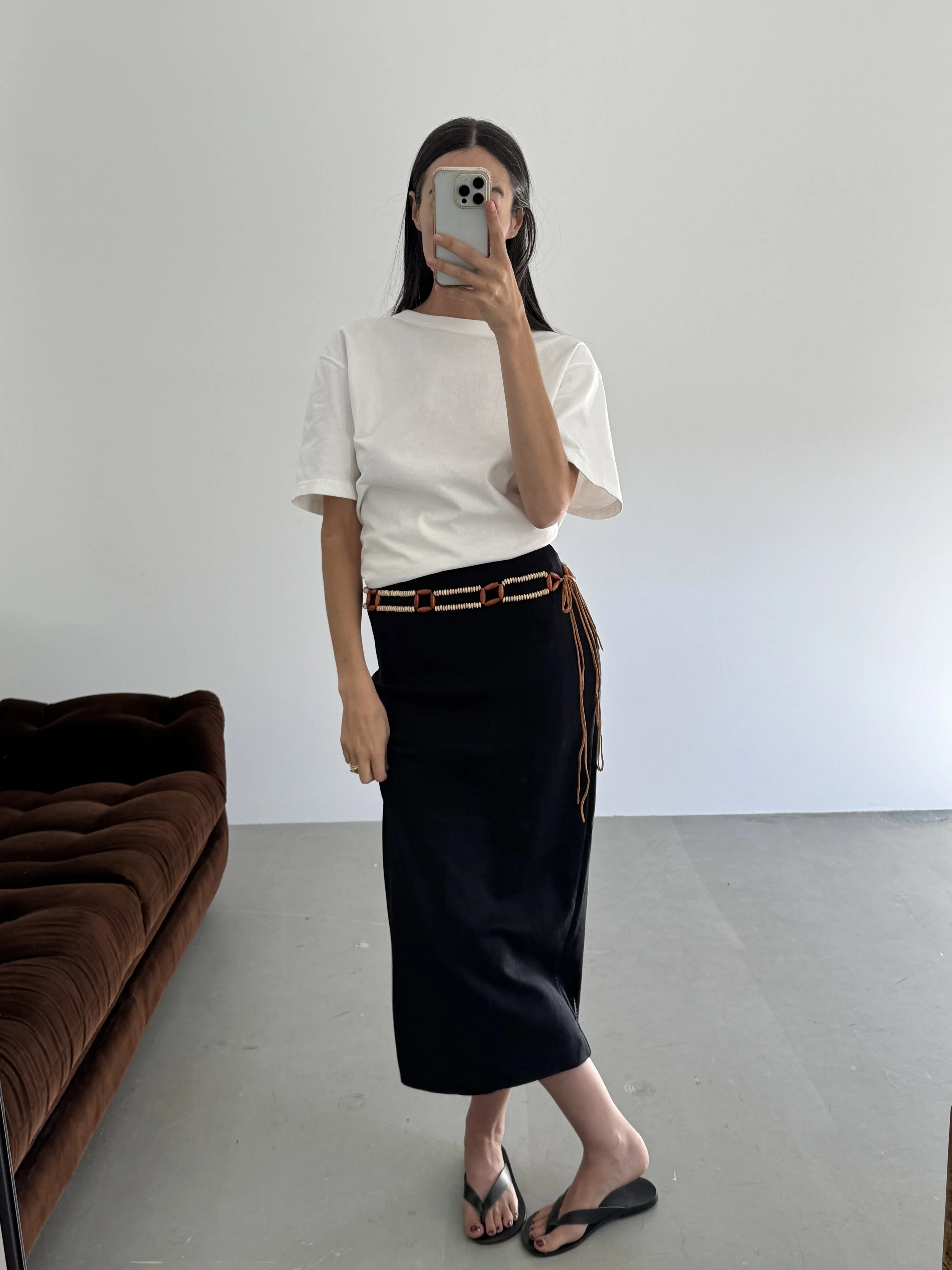 90s COLUMN SKIRT