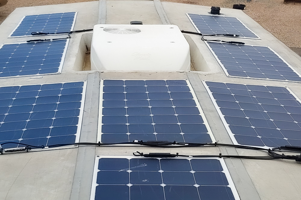 8 solar panels for 1KW
