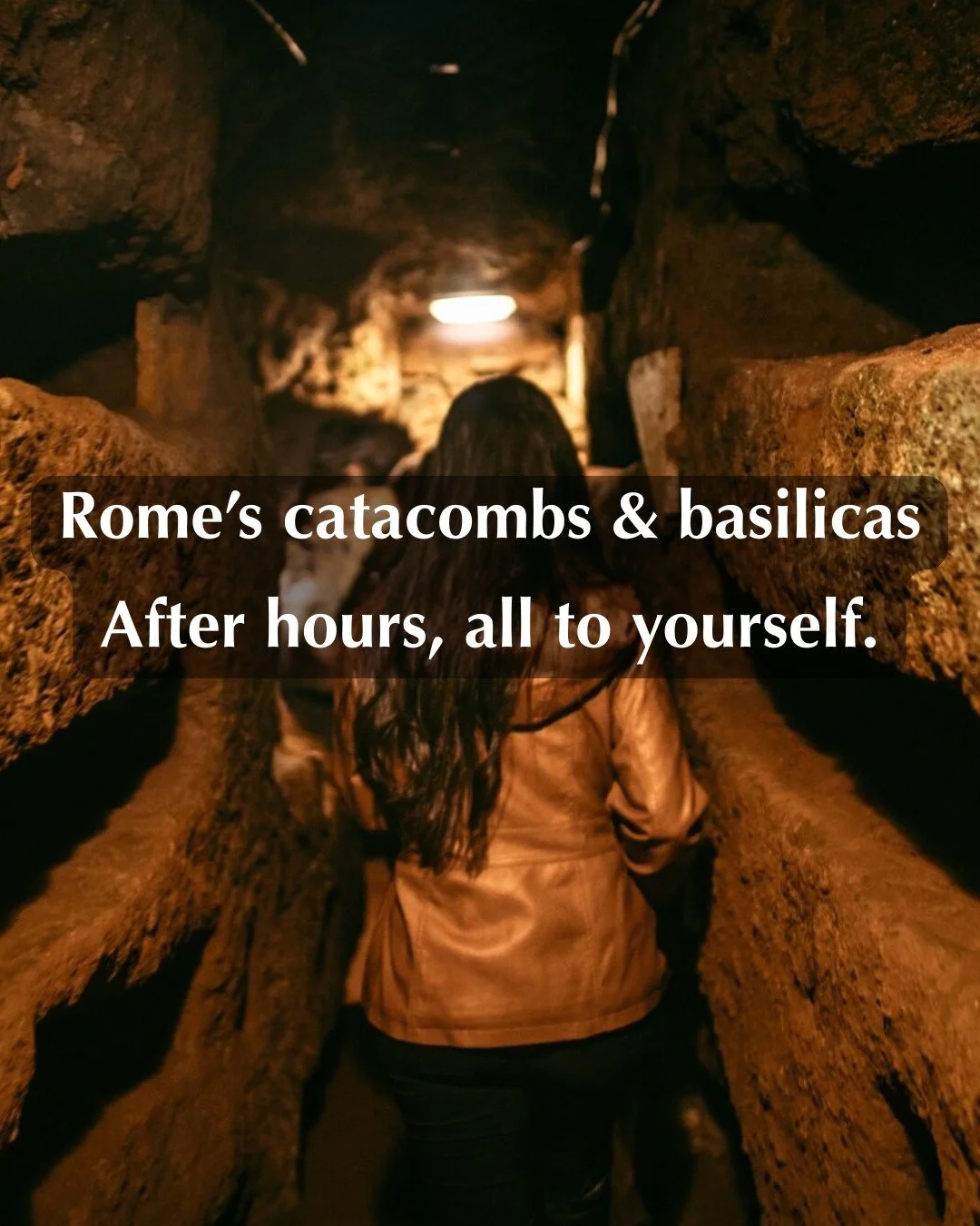 Rome&rsquo;s catacombs and basilicas after hours, all to yourself. 

With a private chauffeur and expert guide, explore the Catacombs of Saint Agnes and the Mausoleum of Constantia before stepping inside Santa Maria Maggiore once the doors close to t