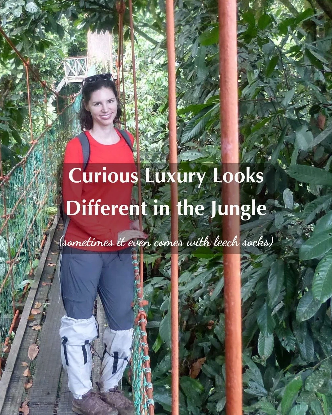 Curious luxury sometimes looks like trekking through the rainforest in leech socks, mud-splattered boots, and a big smile.

In Borneo, my soon-to-be husband and I explored the wild beauty of Danum Valley by day. 

We walked canopy bridges high above 