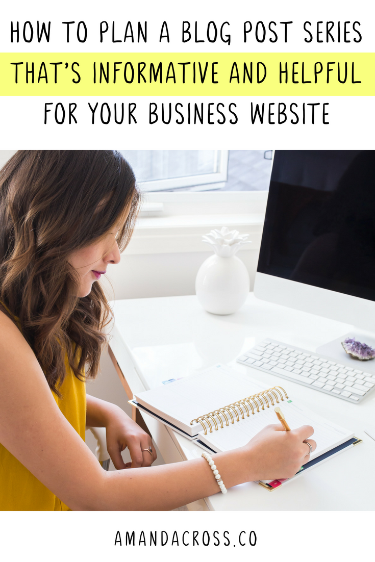 How To Plan A Blog Post Series That's Informative And Helpful For Your Business | Planning a blog post series is one of the most crucial steps to executing one correctly. Today's blog is dedicated to helping small business owners and bloggers create blog post series ideas that resonate with their audience, no matter their business model. #BloggingTips #BloggingAdvice #EntrepreneurTips