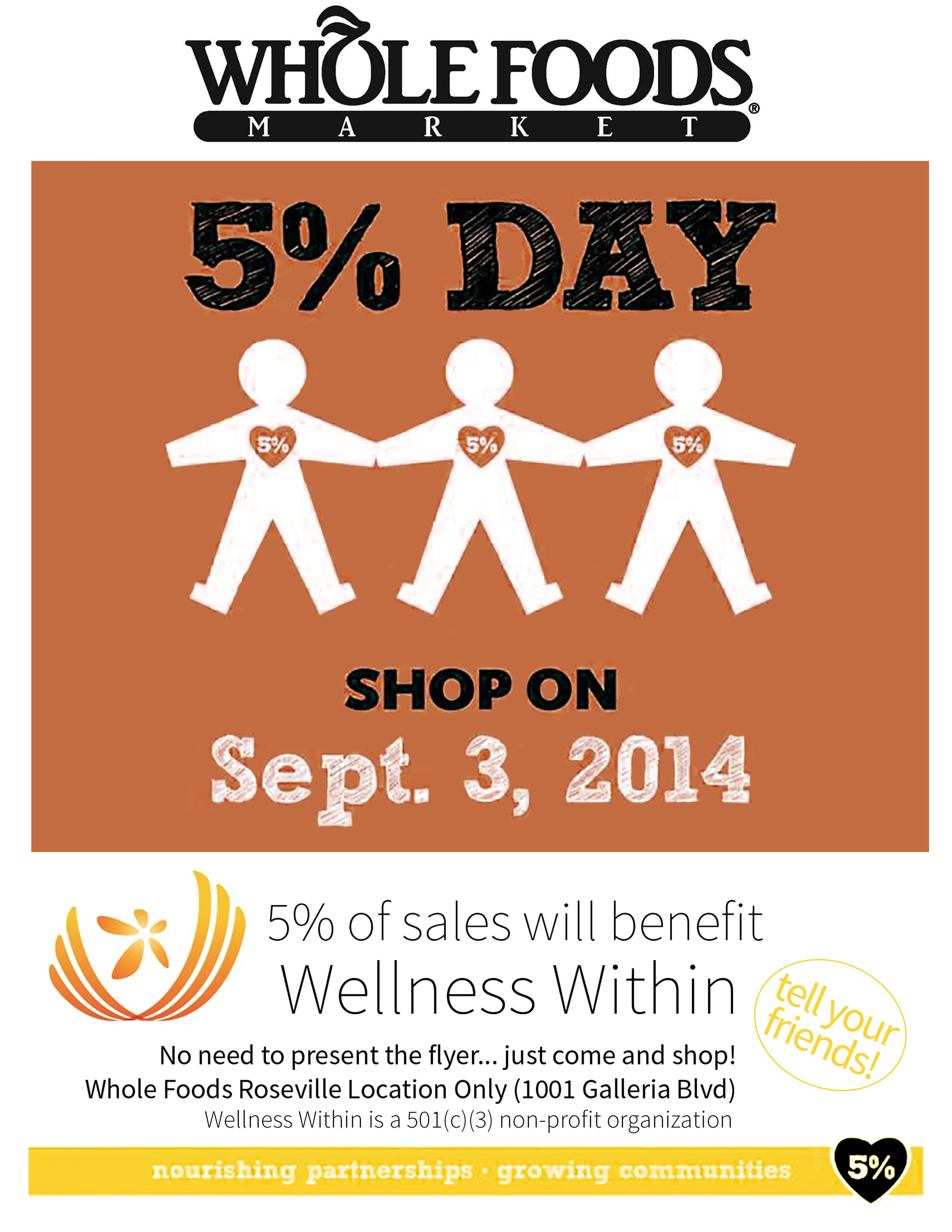 Whole Foods Donates 5%