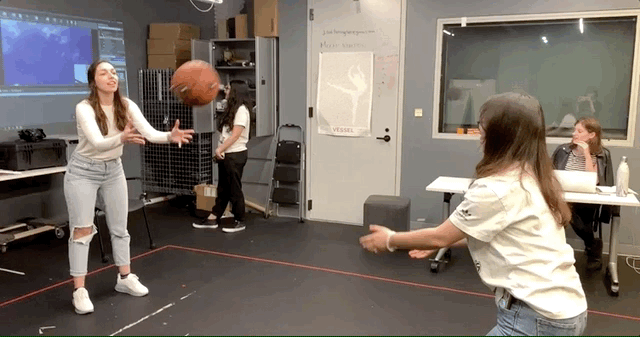 basketball as a rigid body, also as camera in unreal