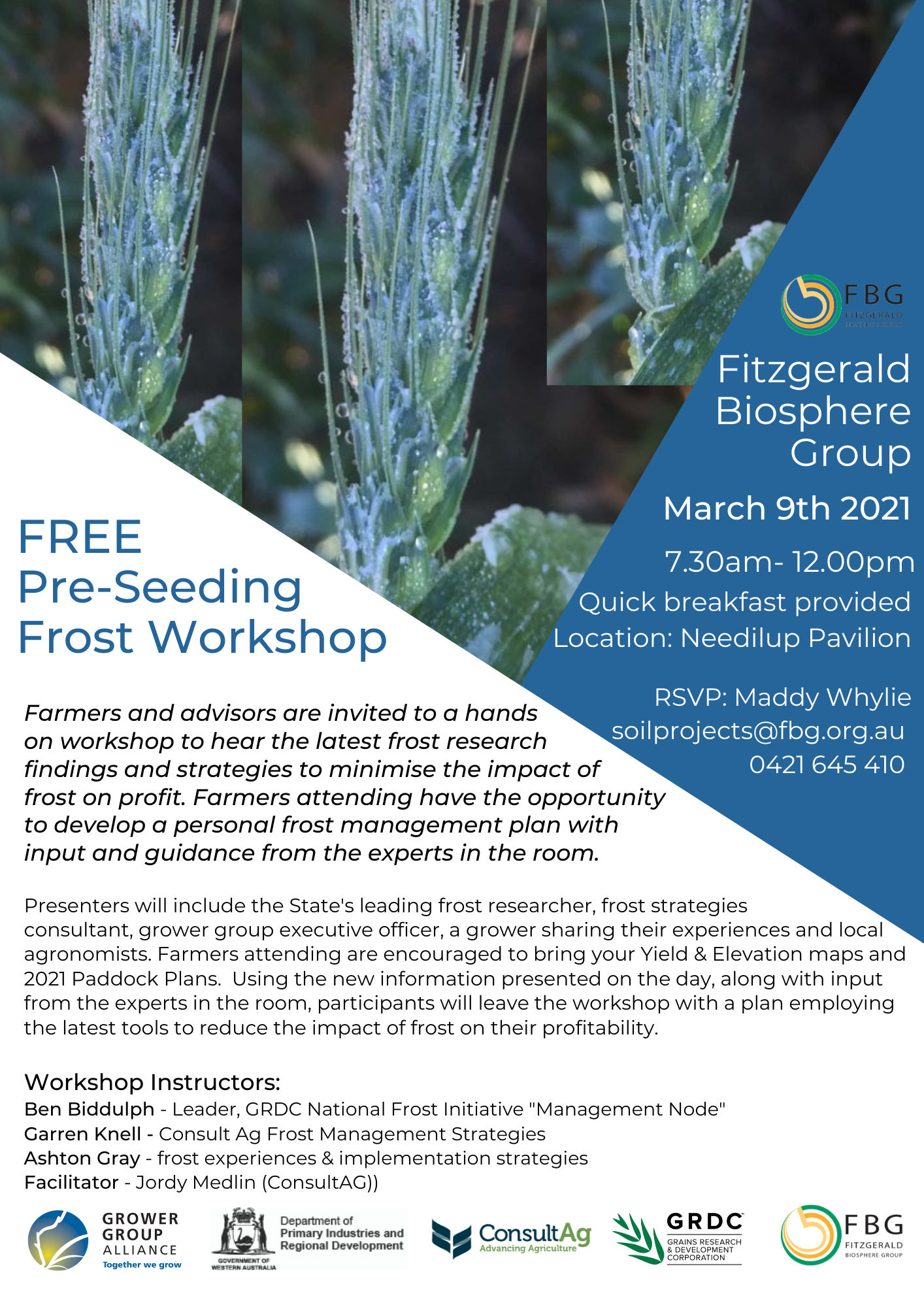 GRDC Frost Planning Workshop