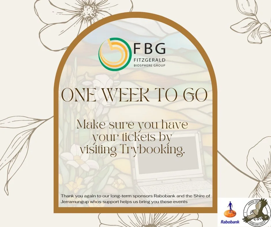 One week to go, you are nearly out of time to get your tickets. See our website or find the ticket link in our bio.