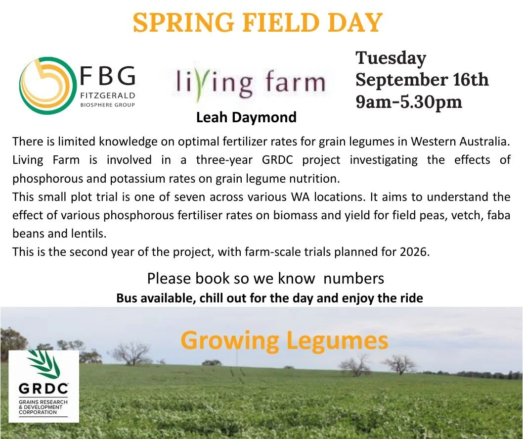 *Spring Field Day next week book tickets here
https://events.humanitix.com/fbg-spring-field-day-2025