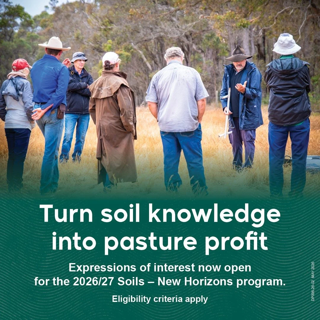 Want to get more out of your fertiliser decisions?

Expressions of interest are now open for the 2026/2027 season of Soils- New Horizons. 

Understanding your soils means you can apply the right nutrients, at the right time, and target key soil limit
