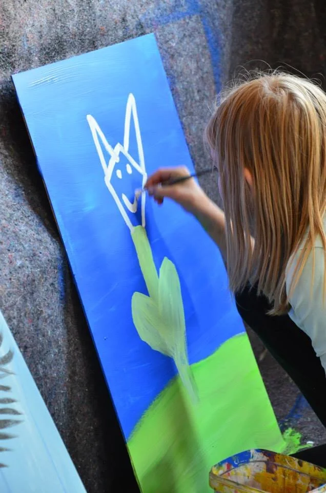 Peacepainting Workshops With All 6-Year Olds in Bodø, Norway