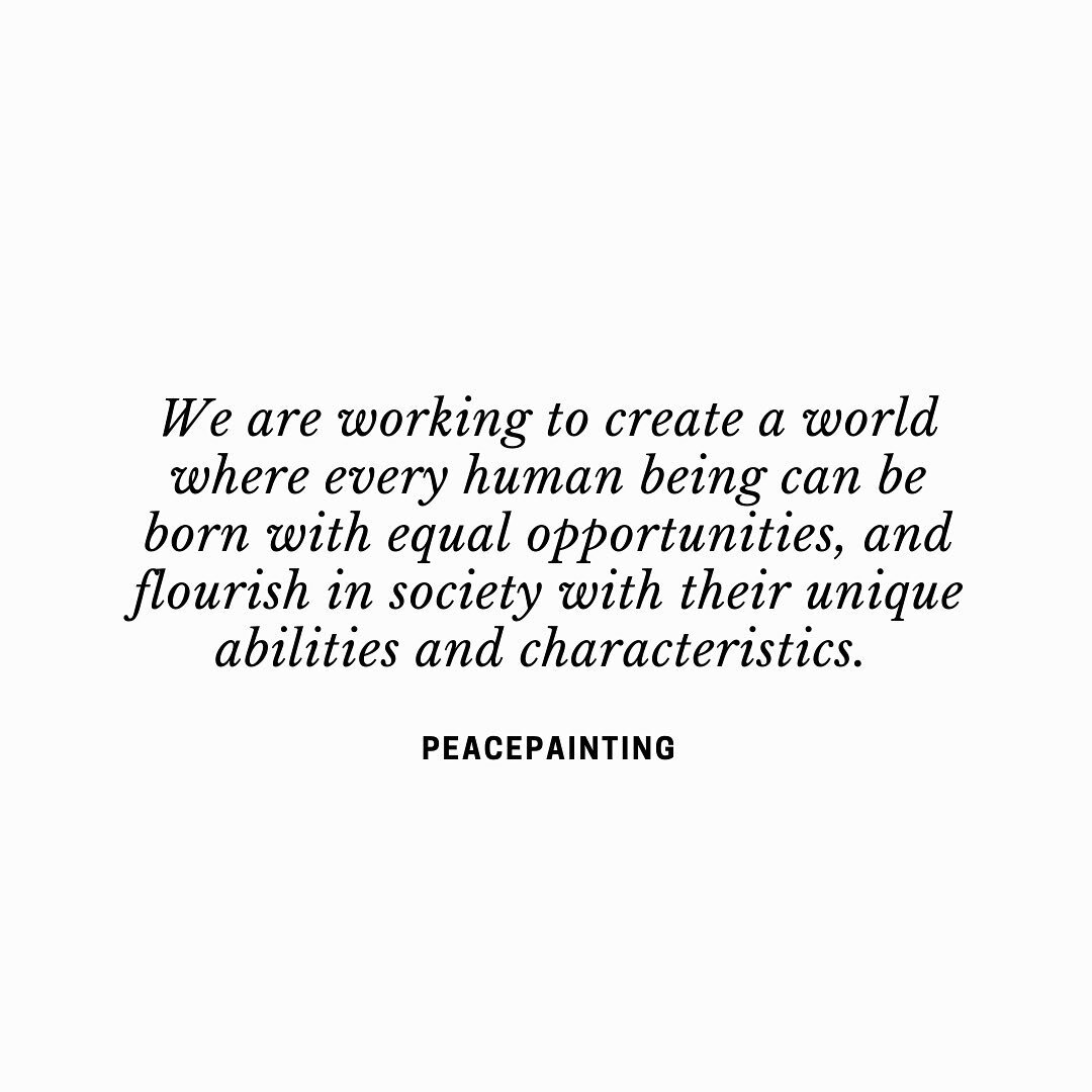 We are working to create a world where every human being can be born with equal opportunities, and flourish in society with their unique abilities and characteristics.
.
.
.
.
#peacepainting #workshop #exhibiton #art #equality #peacepaintingart #peac